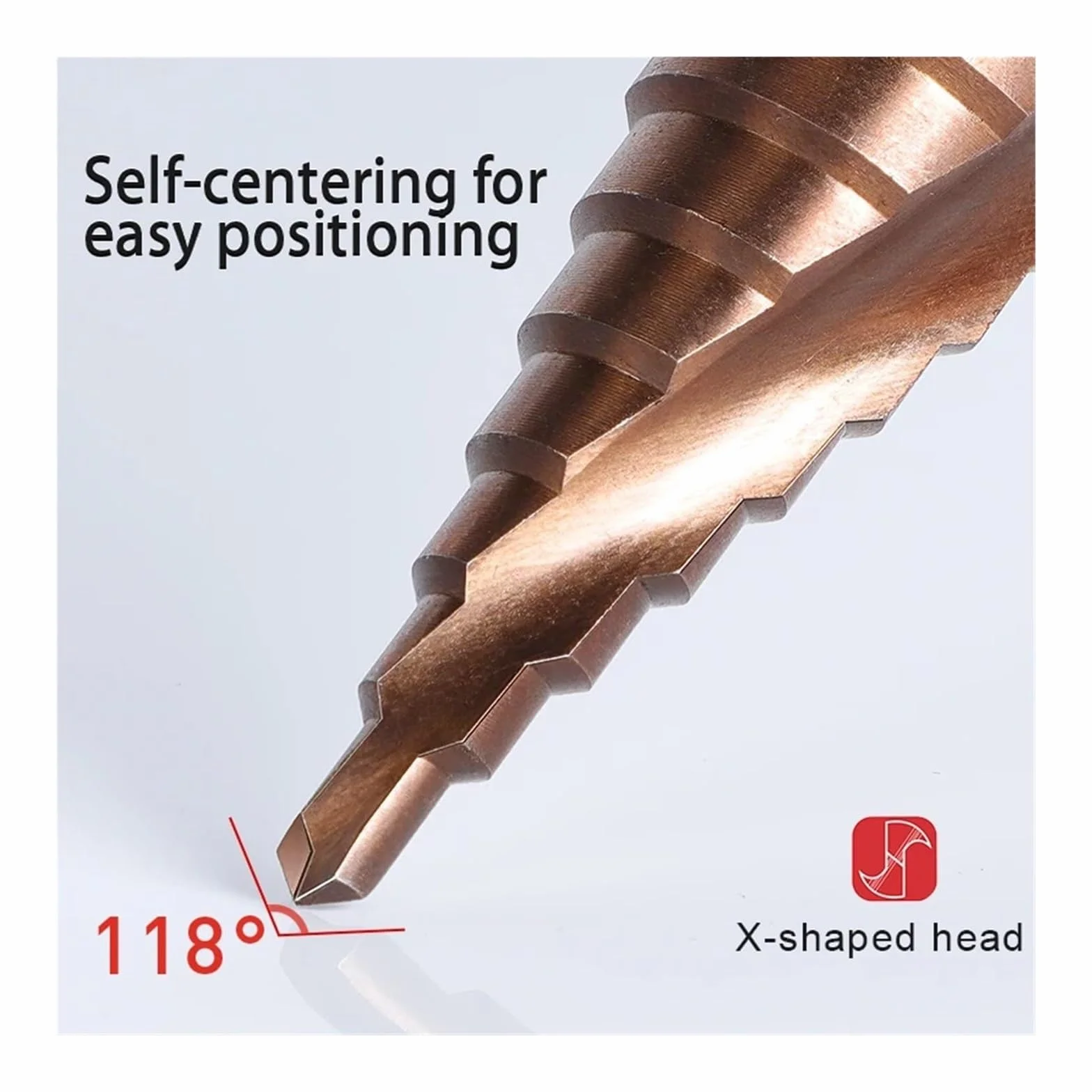 Wiertła do metalu, wiertło spiralne z rowkiem, wiertło stopniowe M35 5% kobaltu do metalu z trzpieniem sześciokątnym (1 szt.)(20mm 1pcs)