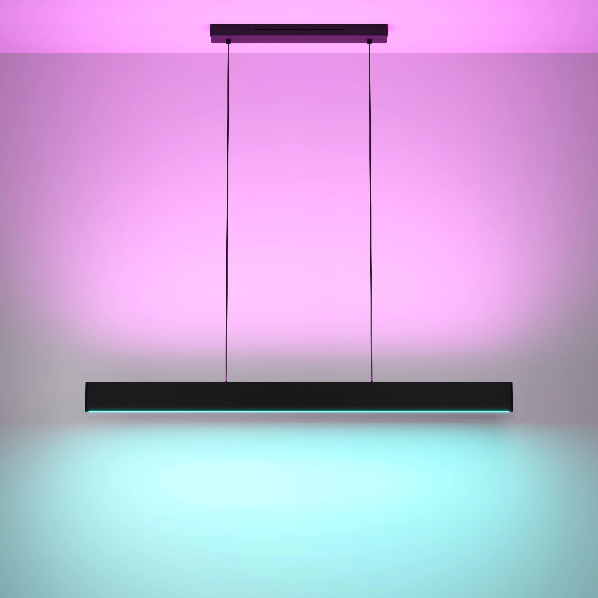 EGLO connect.z Smart-Home LED lampa wisząca Andreas-Z, metal czarny, ZigBee | sterowanie przez aplikację i Alexa, regulacja barwy światła (ciepła-zimna biel), RGB, ściemnialna