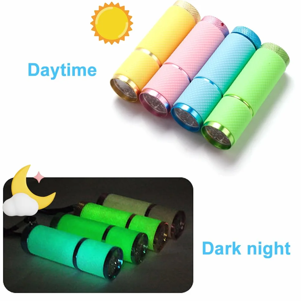 Zestaw 8 latarek LED dla dzieci, wysoka jasność, 9 diod LED, mini latarka, latarka dziecięca, nadaje się na urodziny, kemping, do aktywności na świeżym powietrzu, wędrówek (żółta, różowa,