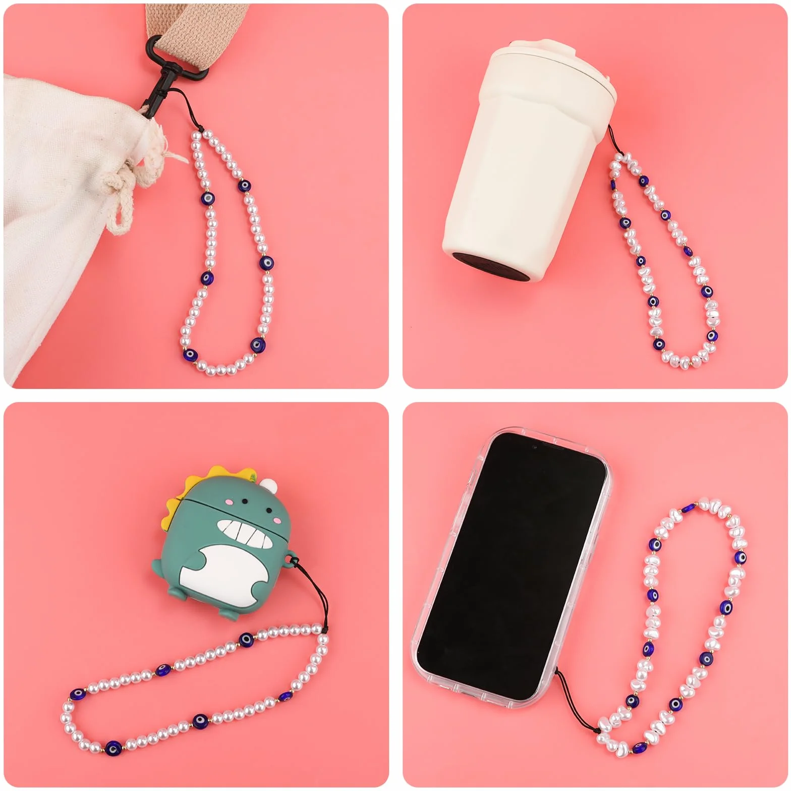Phone Charm Koralik Okrągły Specjalny Kształt Lanyard Pasek na Nadgarstek Uroczy Brelok