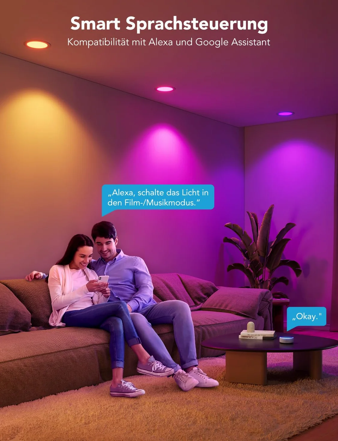 Govee Smart LED Reflektor do Zabudowy 11 W, RGBWW Lampy 120 mm, Ściemniane, Ultrapłaskie Reflektory Sufitowe, Kompatybilne z WiFi i Alexa 850 lm, do Łazienki