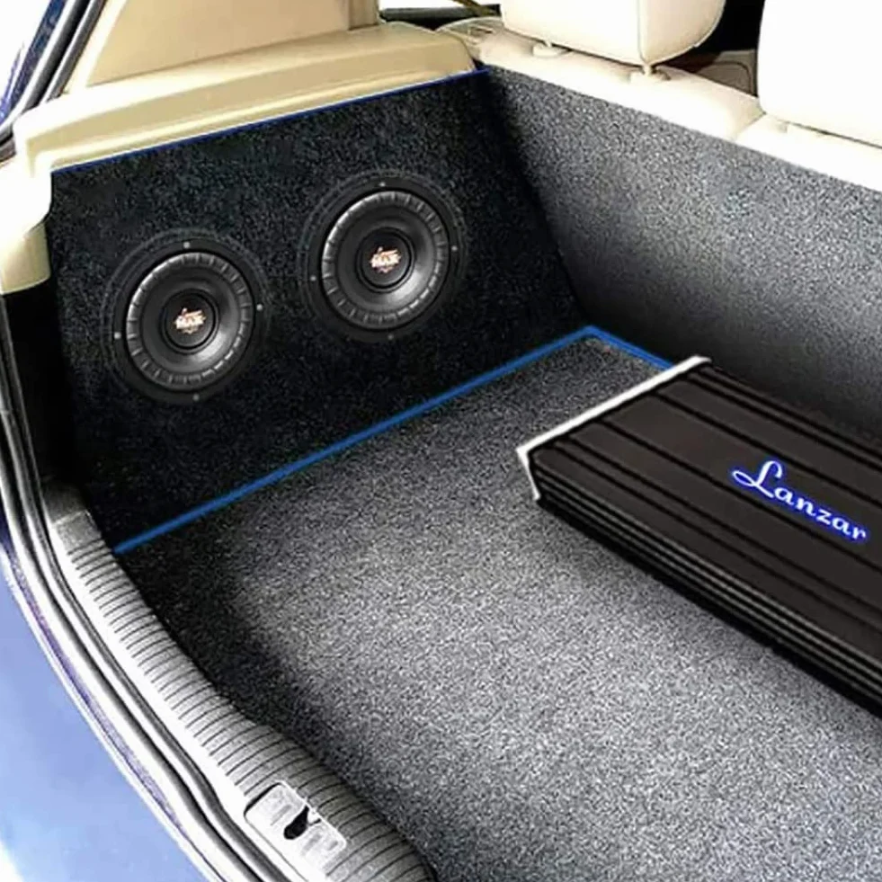 1 subwoofer do LANZAR MAX PRO MAXP64 6,5" 16,5 cm 165 mm 300 watt rms 600 watt max pojedyncza cewka 4 omy pokrywa bagażnika drzwi samochodu, 1 sztuka + element mocujący