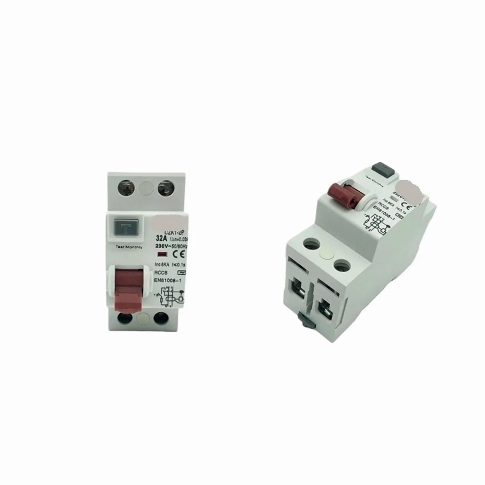 Wyłącznik różnicowoprądowy RCD RCCB, typ B, Evse 2P 4P AC 40a 63a 120a 30ma EKL6-100B 10KA Rail Din 220V (2P, 40A)