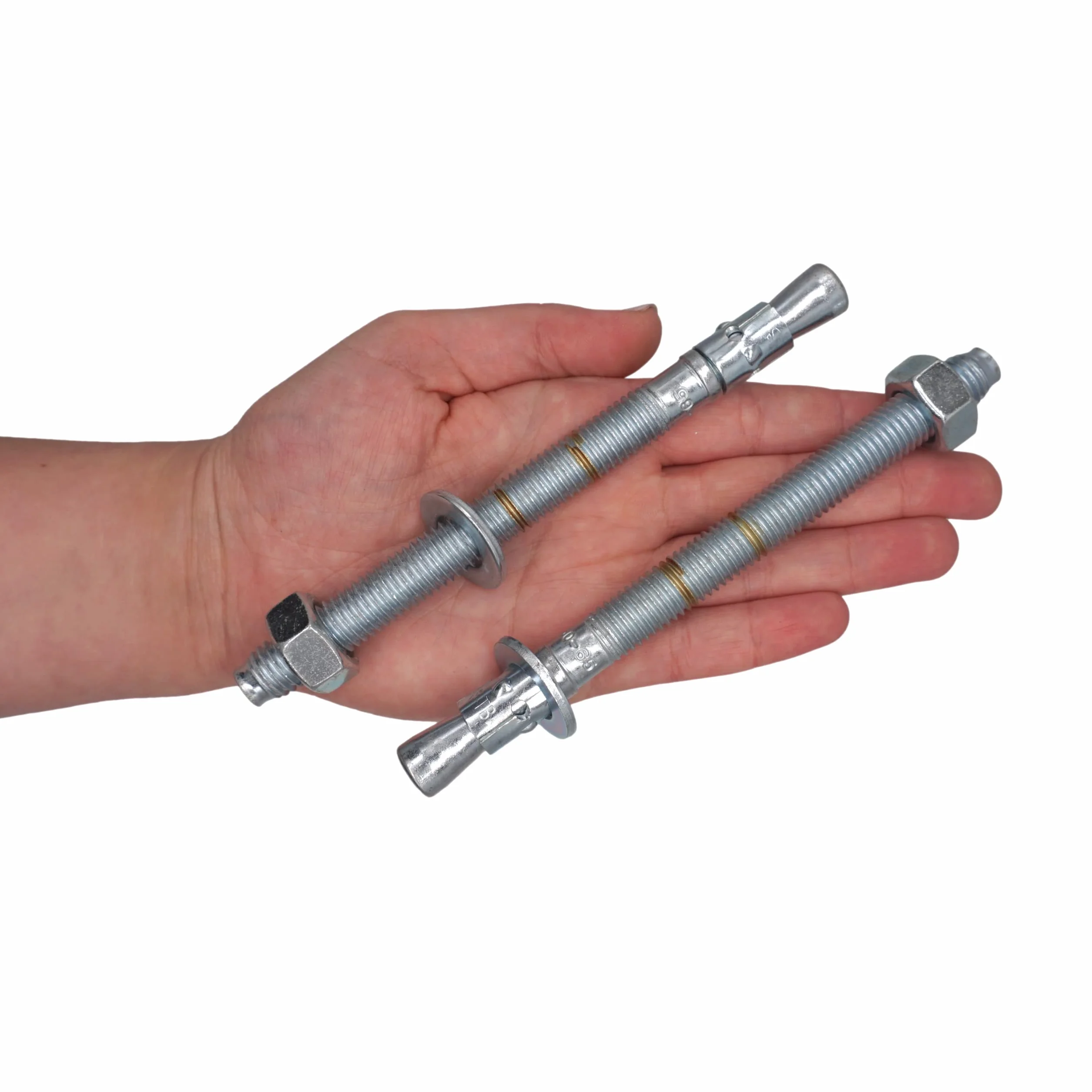 Kotwy klinowe M12 x 145 mm, metalowe kołki, mocowanie za pomocą śrub do muru, kotwa rozprężna do betonu (4, M12 x 145 mm)