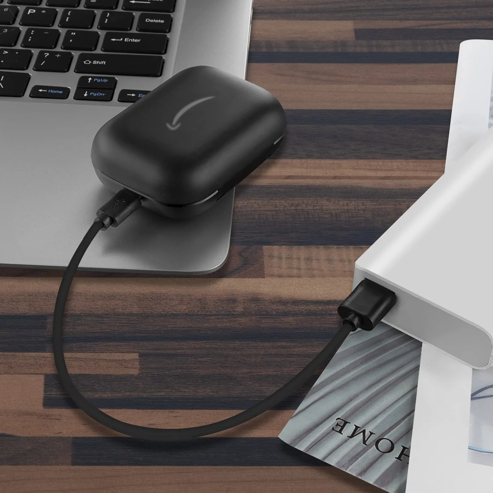Kabel do ładowania Geekria do Bose QC35 II, SoundLink, Solo2, Solo3, WH-1000XM2 WH-CH700N WHCH710N MDR-XB950BT Słuchawki do ładowania kabla do ładowarki Micro-USB (Black 1ft)