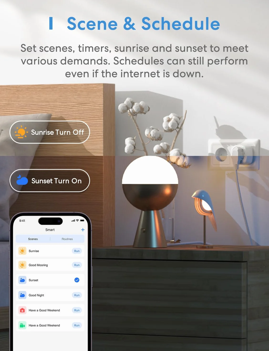 meross MSS110 Gniazdko Wi-Fi Mini współpracuje z Apple HomeKit, 4PCS Najmniejsze Smart Plug kompatybilne z Alexa, Google Assistant i Samsung SmartThings, nie wymaga koncentratora, 2,4 GHz, 10 A, Biały