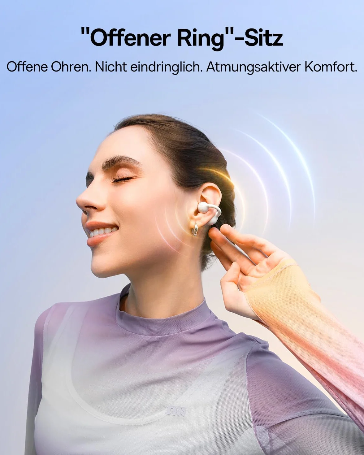 Baseus BC1 Open Ear słuchawki Bluetooth 6.0 IP55 38H biały
