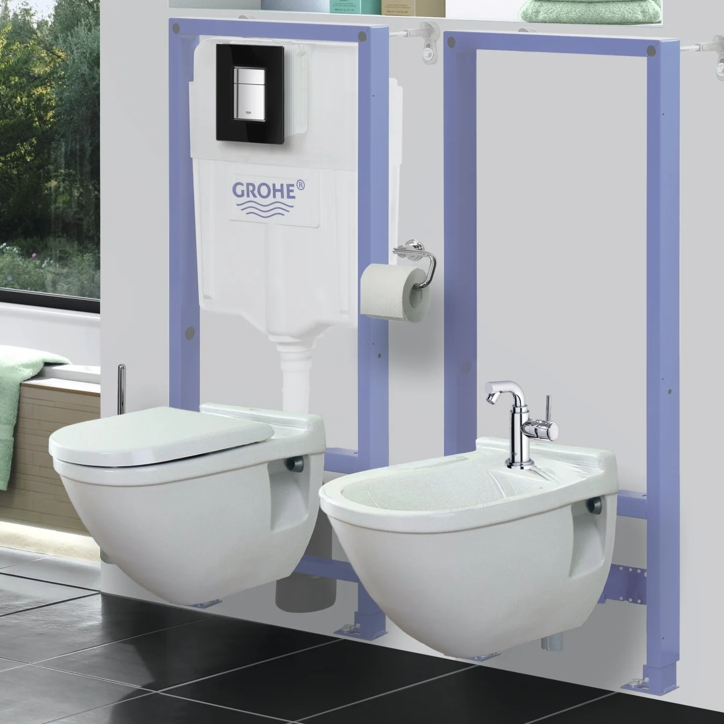 Rapid SL Stelaż podtynkowy do bidetu; wysokość instalacji 1,13 m