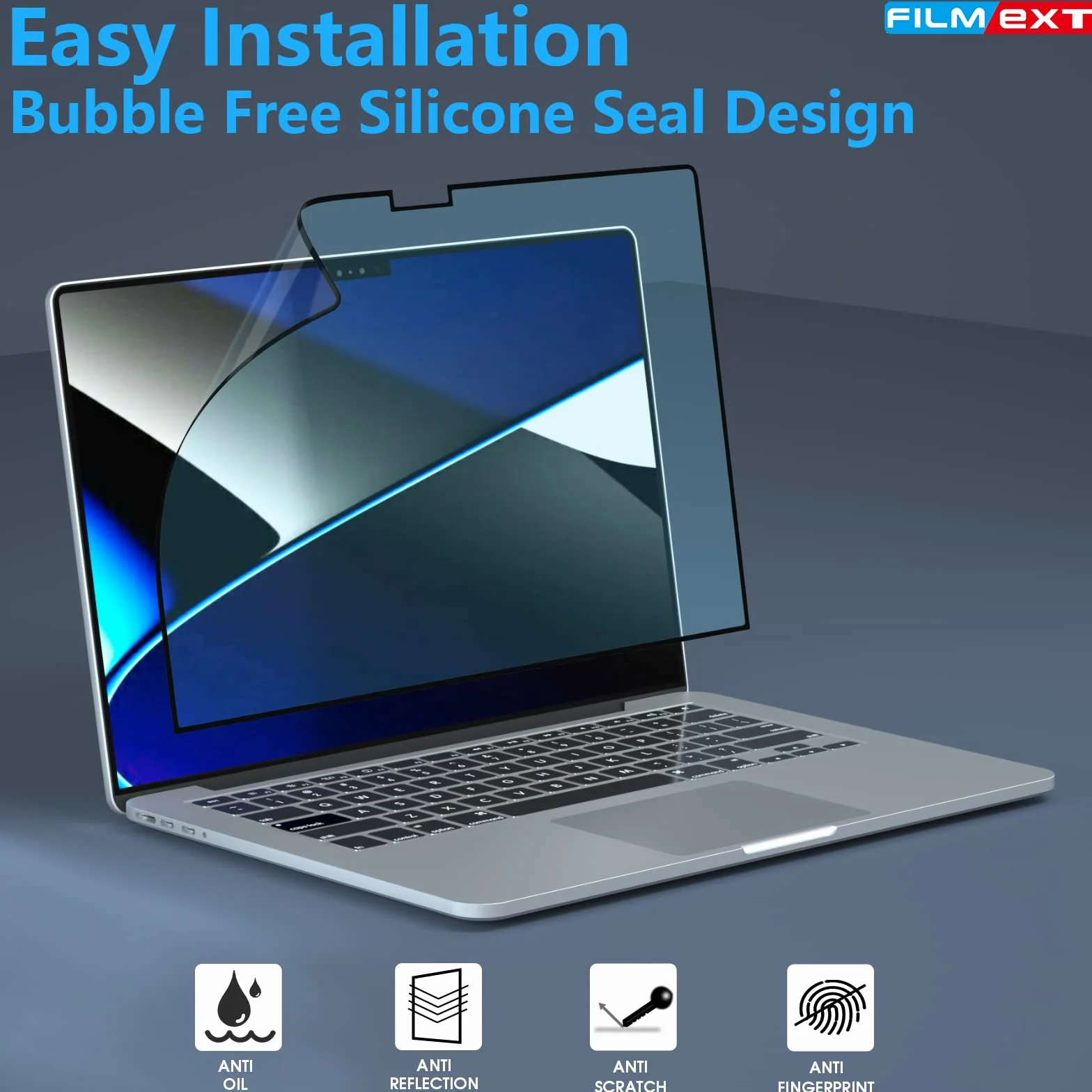 FILMEXT Ochraniacz Ekranu MacBook Pro 14 cali 2021 M1 A2442 Matowy Filtr Antyodblaskowy