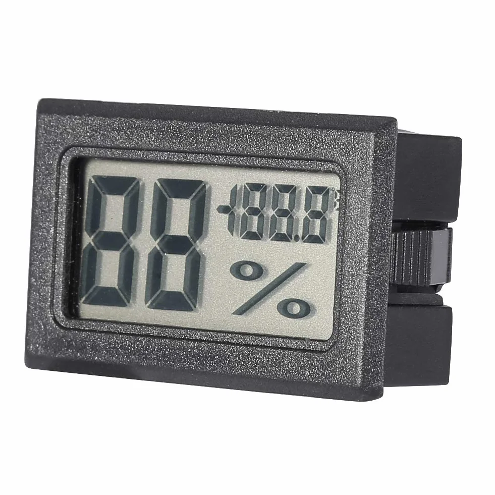 Cyfrowy Higrometr LCD Termometr Wilgotności Wewnętrznej dla Domowych Dokładnych Odczytów Szklarni w Ciągu 1 Stopnia (Eujgoovriqeh3twox-01)
