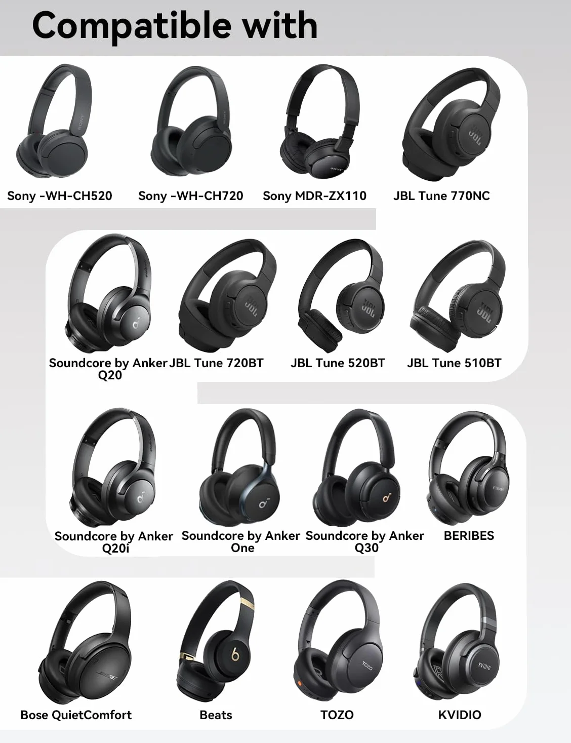 Etui na słuchawki nauszne MAS CARNEY twarde JBL Sony Soundcore Anker