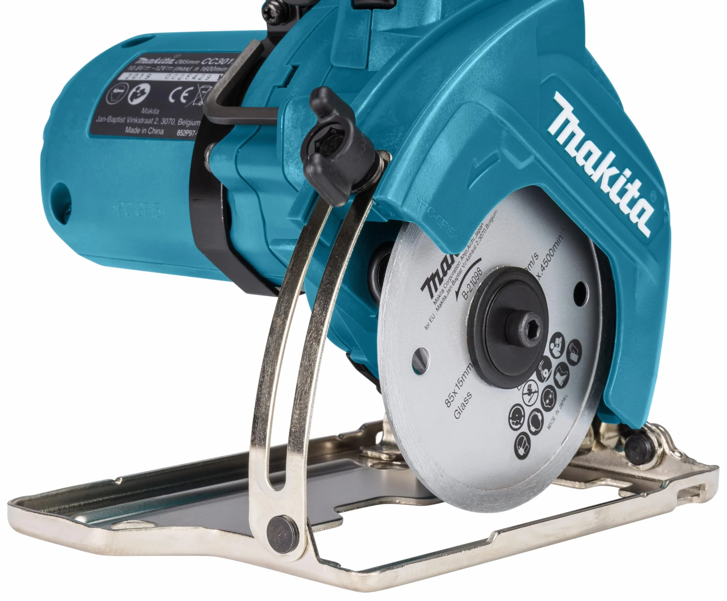 Makita CC301DZ Akumulatora Przecinarka Tarczowa, 18 W, 12 V, Niebieski, 32.8 x 21.5 x 19.2 cm; 1.63 kg