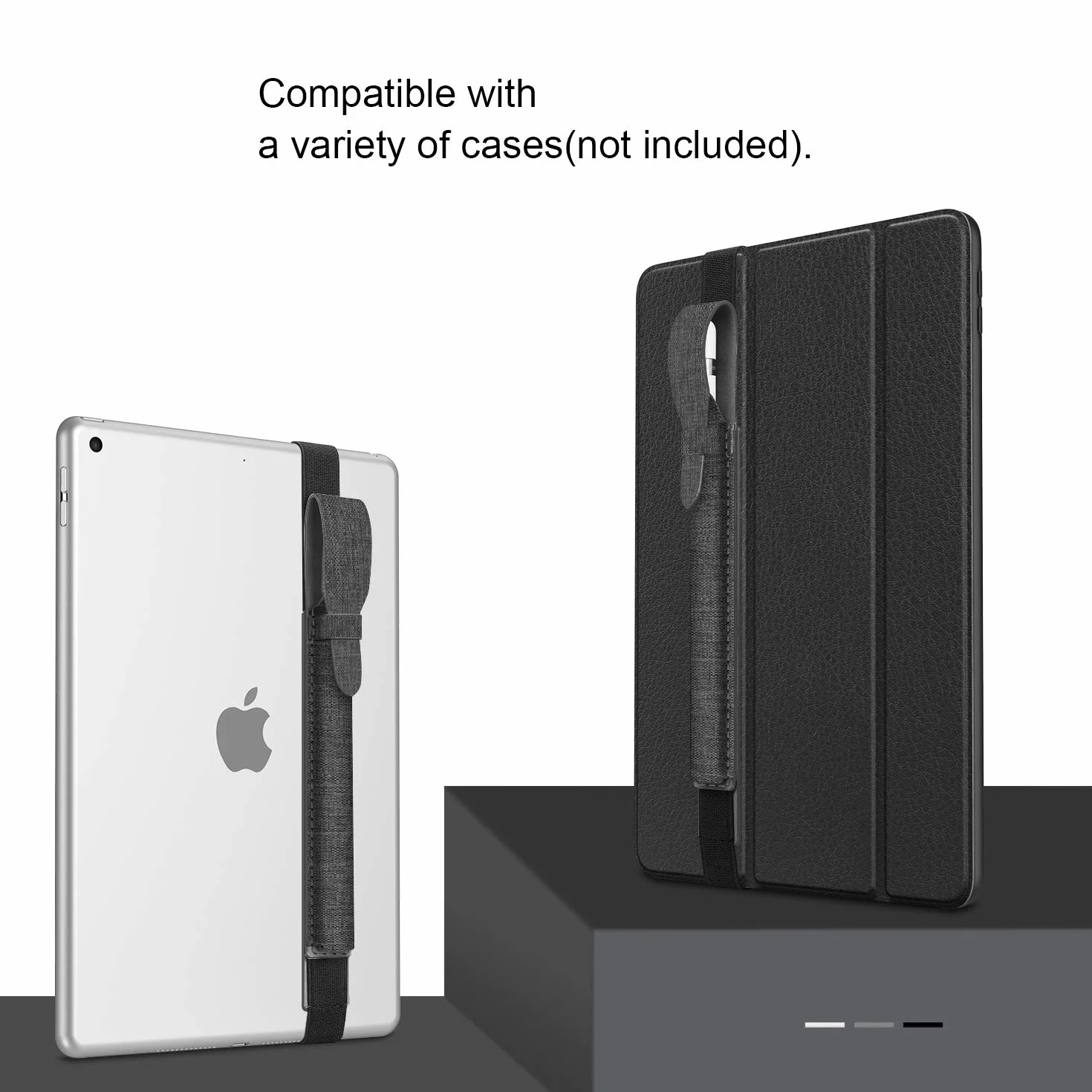 Fintie Uchwyt do Apple Pencil Pro/USB-C & Apple Pencil 1./2. Gen, etui ze sztucznej skóry z adapterem USB, ciemnoszary
