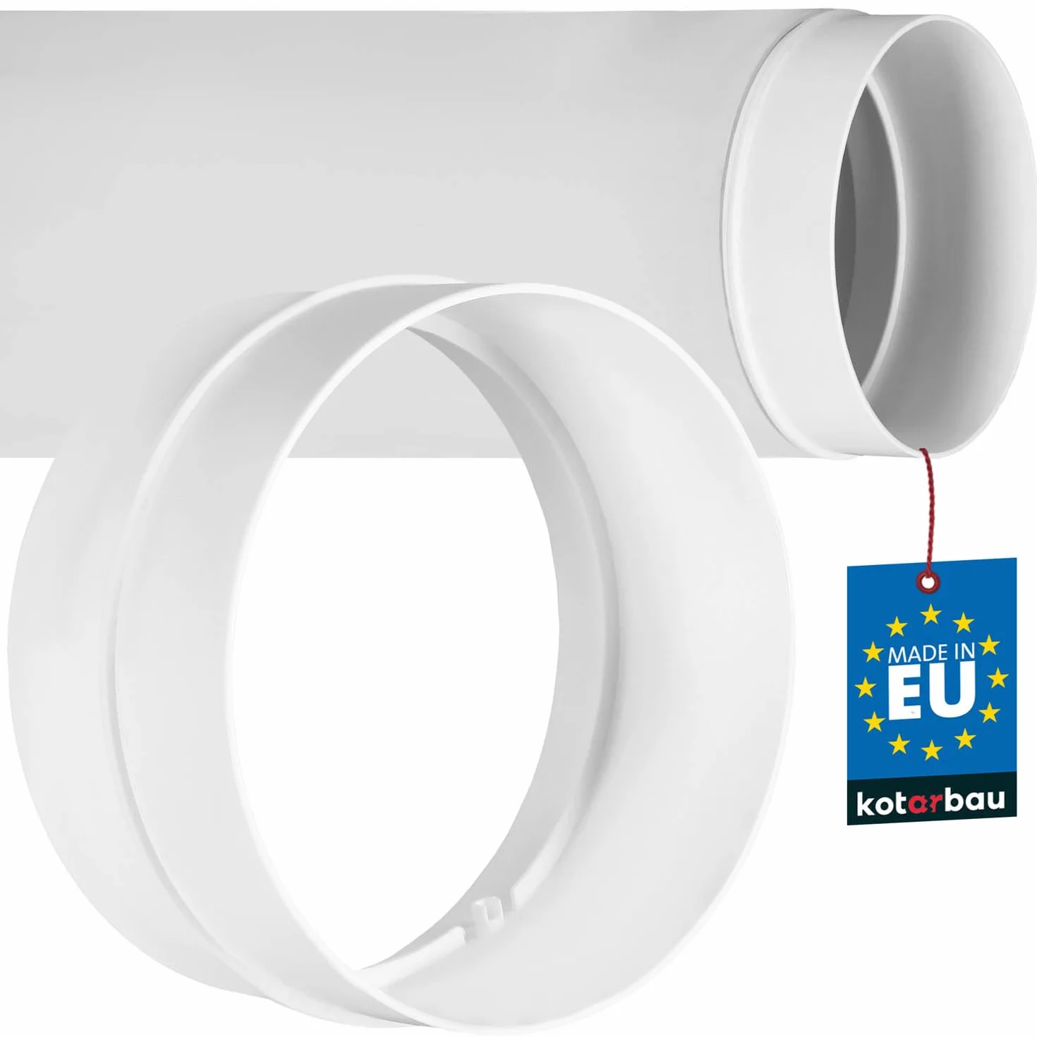 KOTARBAU® Złącze do rury wentylacyjnej kanał okrągły Ø 125 mm