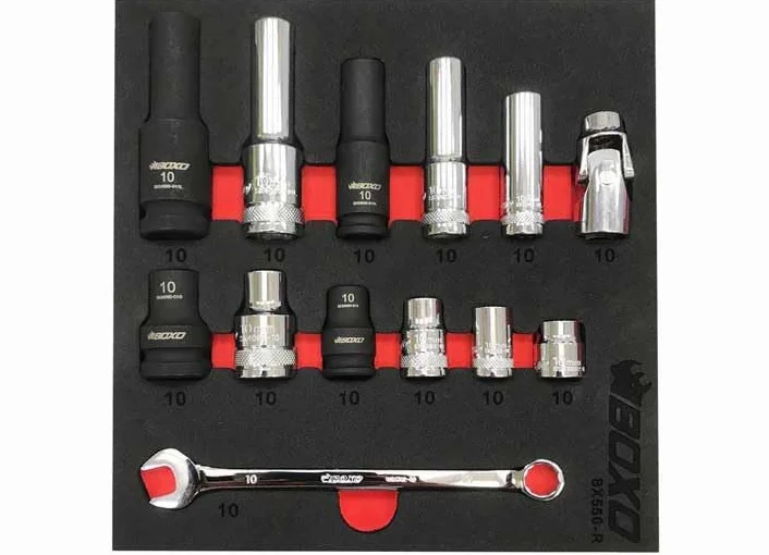 BOXO USA 13-częściowy zestaw ratunkowy 10 mm - zestaw gniazd i kluczy