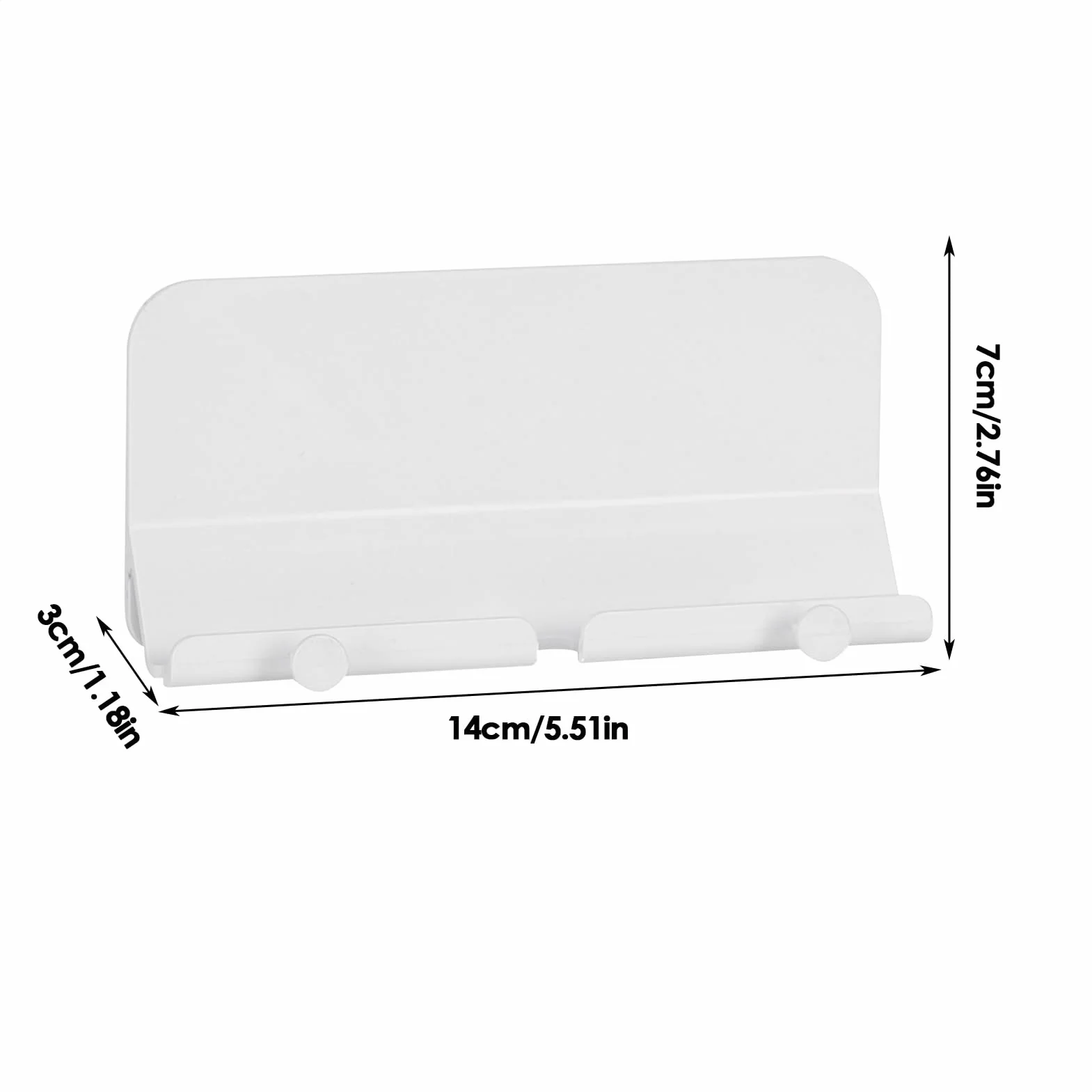 Wall Mount Phone Holder Non-Slip Shelf Rack Storage Organizer for Living Room Cabinet Shower Garage
