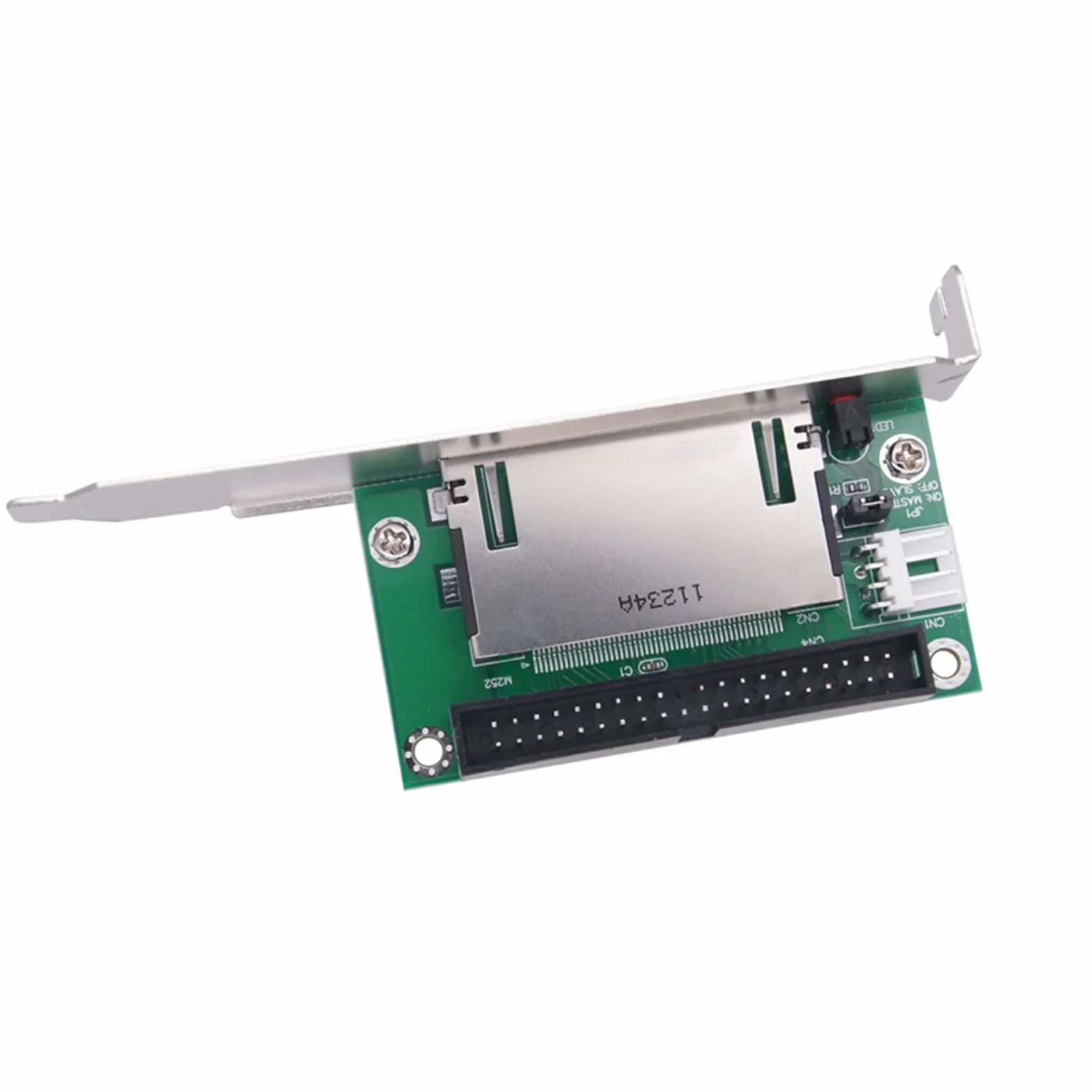 WANGCL CF Card Adapter CF to IDE 40-pinowy konwerter IDE 3,5 cala męski adapter z uchwytem PCI