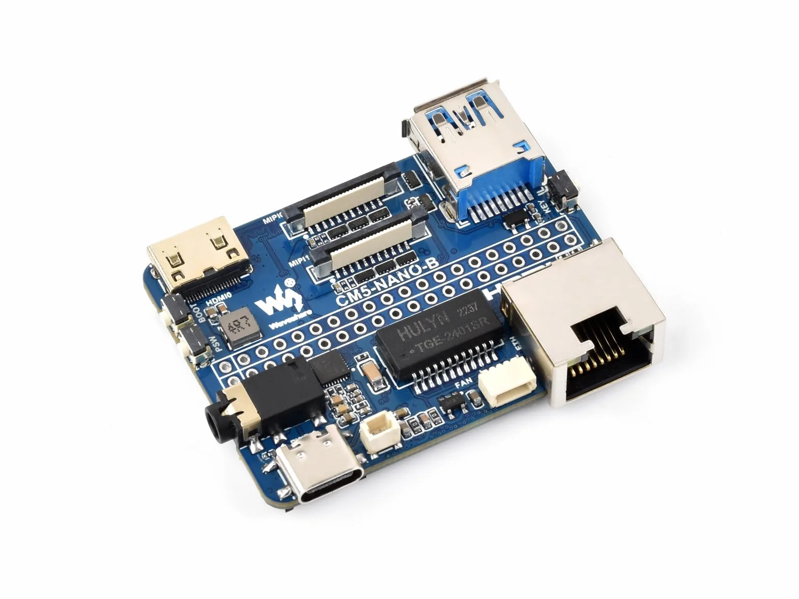 Waveshare Nano Base Board (B) for Raspberry Pi Compute Module 5, Same Size as CM5