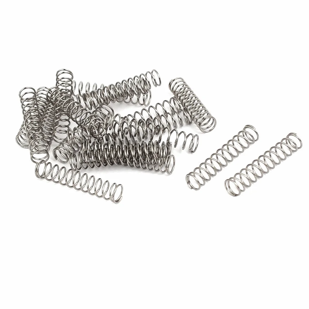 Aexit 0.5mmx5mmx25mm 304 Sprężyny naciskowe ze stali nierdzewnej 20szt(Ressorts de compression en acier inoxydable 304 de 0,5 mm x 5 mm x 25 mm, 20 pièces