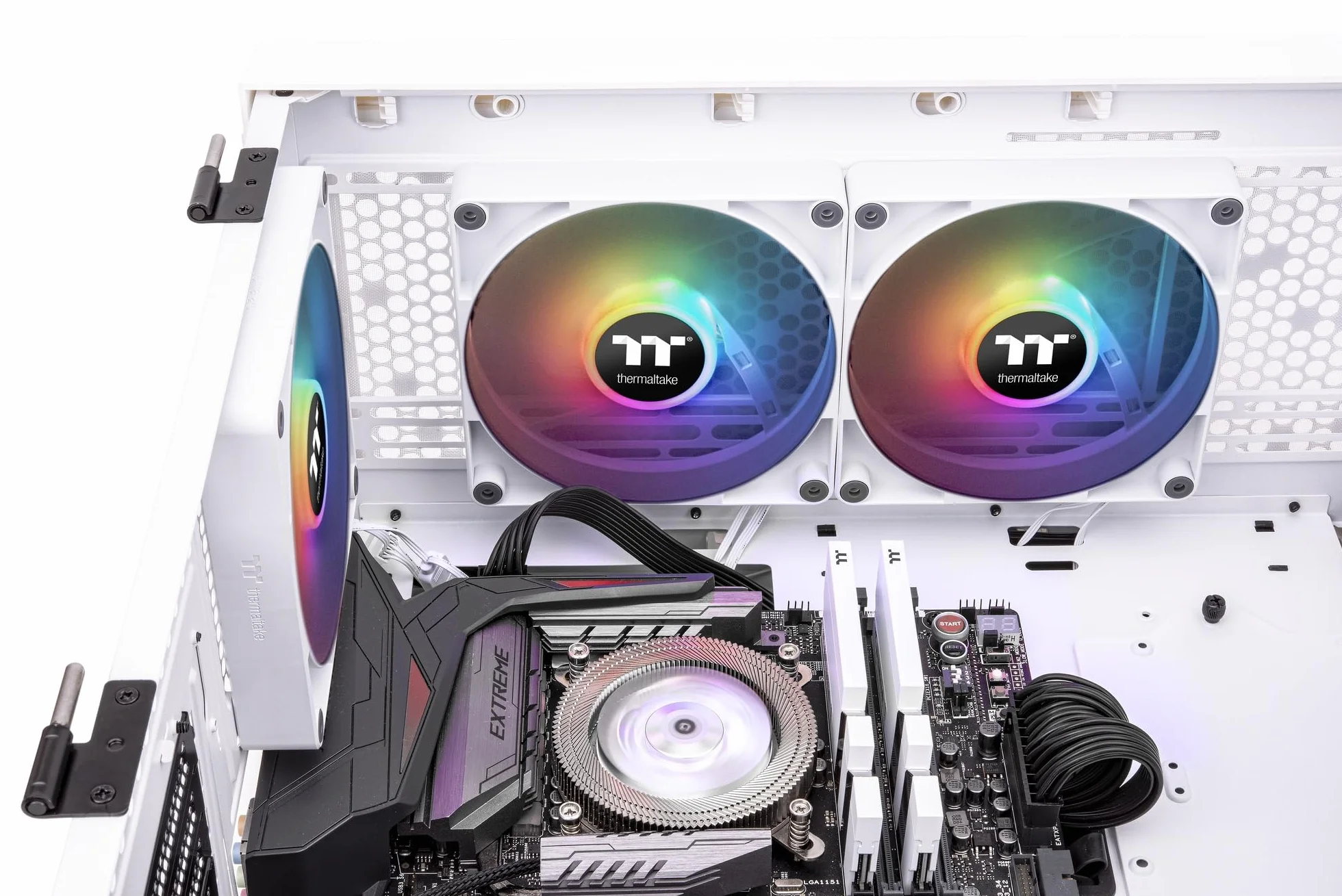 Thermaltake CT140 ARGB Sync PC Cooling Fan White 2 Pack