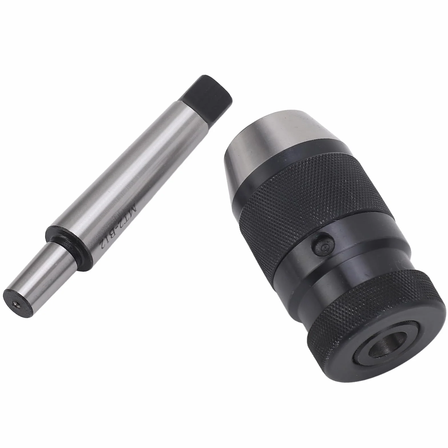 Uchwyt wiertarski Kuuleyn, bezkluczowy uchwyt wiertarski, samozaciskowy uchwyt wiertarski B12 od 1 do 10 mm z trzpieniem MT2 do B12, szeroko stosowany w różnych wiertarkach,
