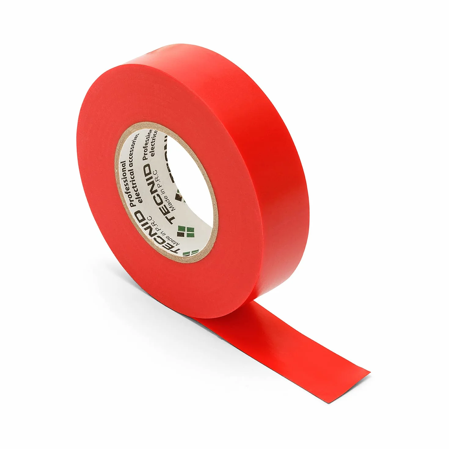 PVC insulating tape, thickness 0.13 mm, 19 mm x 25 m. Red
