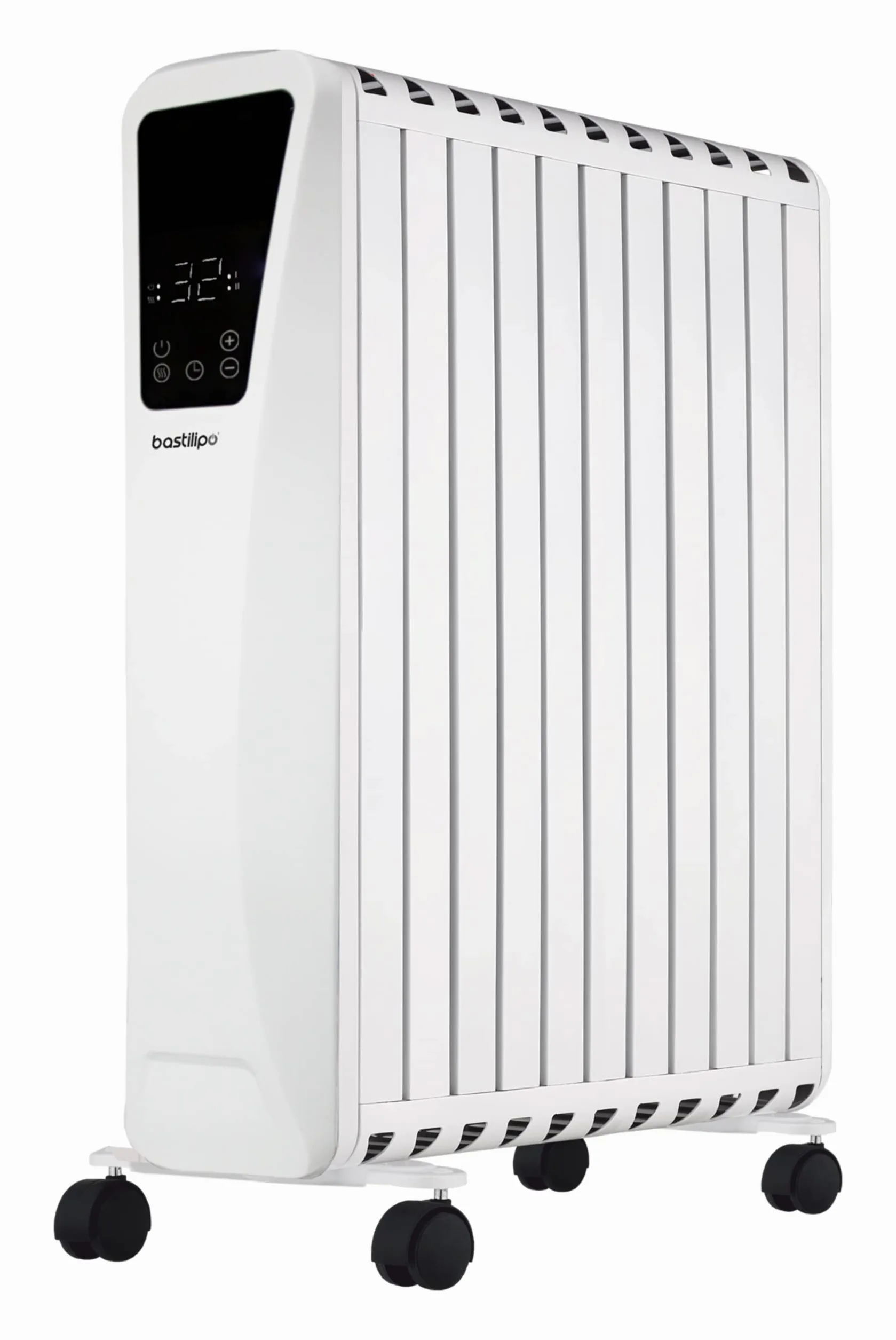 Bastilipo - Płynny grzejnik z efektem komina, cyfrowy wyświetlacz, 2500 W, 11 elementów, Fenix2-2500