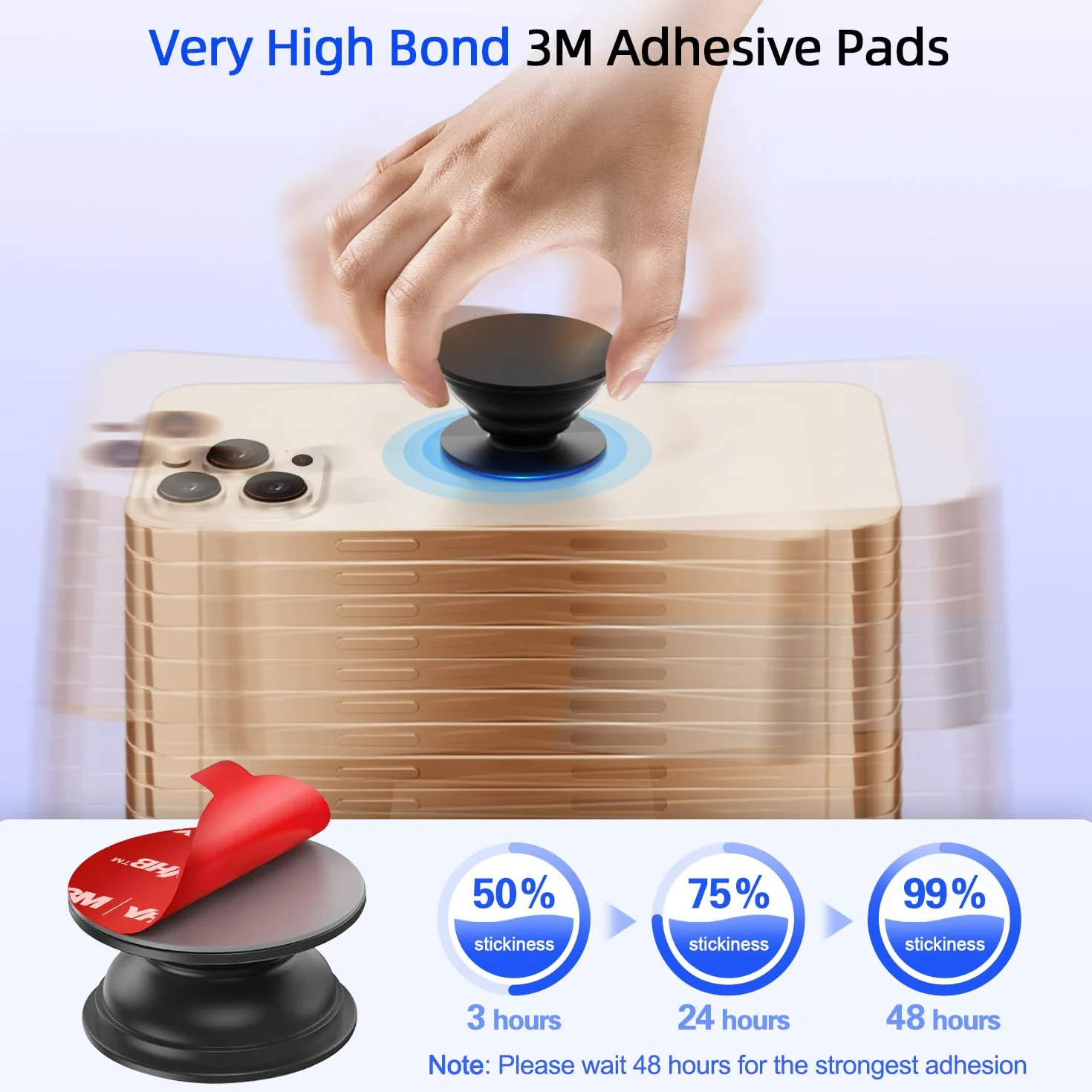 Volport 3M VHB samoprzylepne podkładki dwustronna taśma montażowa 35 mm 6 sztuk do Popsocket