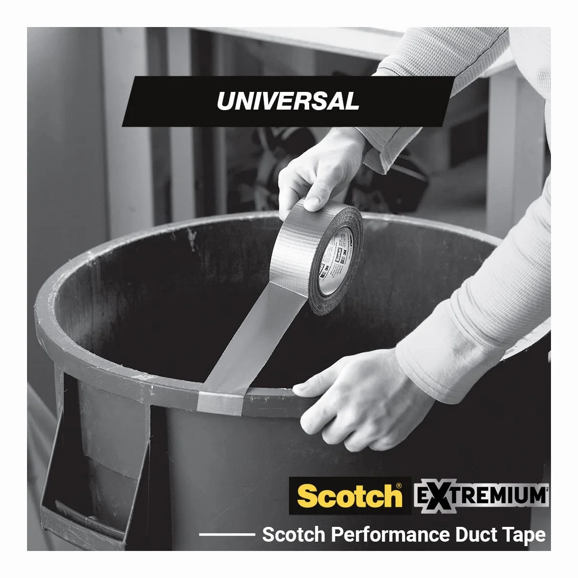 Scotch 4101W25 Taśma z Tkaniny, Biały, 25 m
