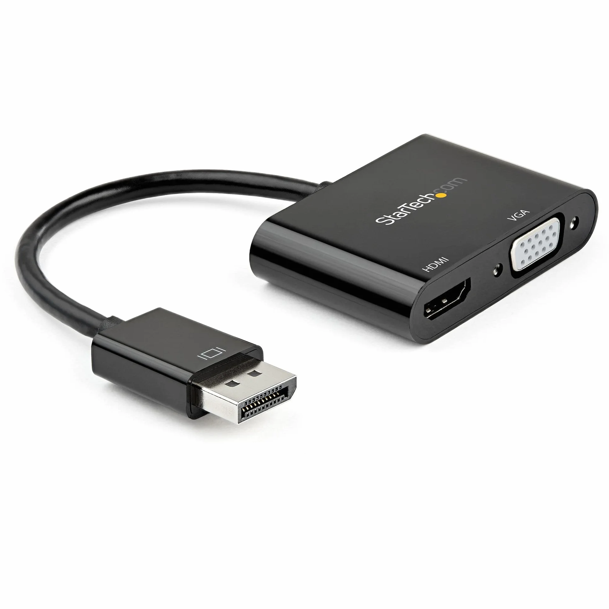 StarTech.com Adapter DisplayPort na HDMI VGA - DisplayPort 1.2 HBR2 na HDMI 2.0 (4K 60Hz) lub VGA 1080p Converter