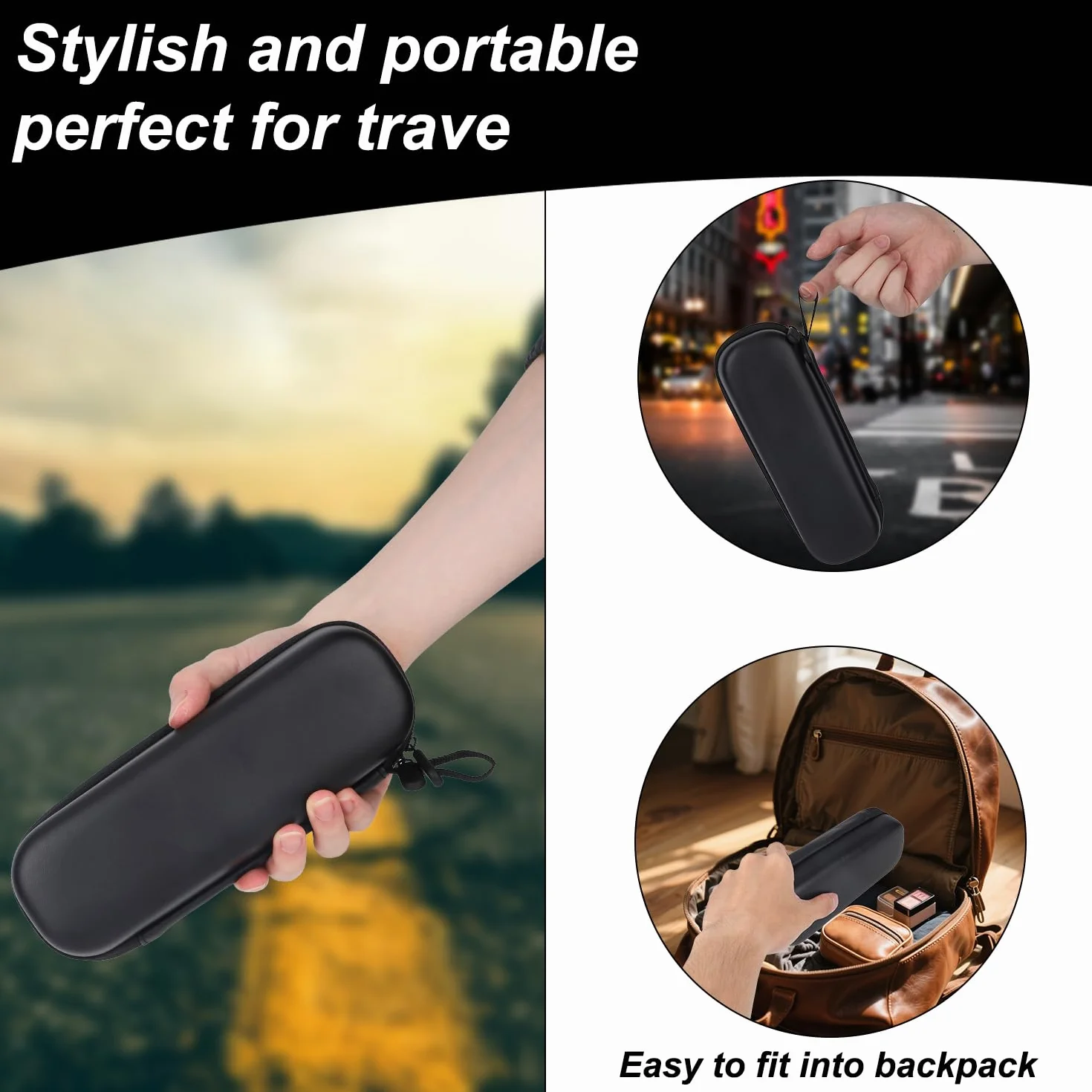 Etui do Przenoszenia DJI OSMO Pocket 3, Przenośna Torba Ochronna z Zamkiem Błyskawicznym i Paskiem na Nadgarstek