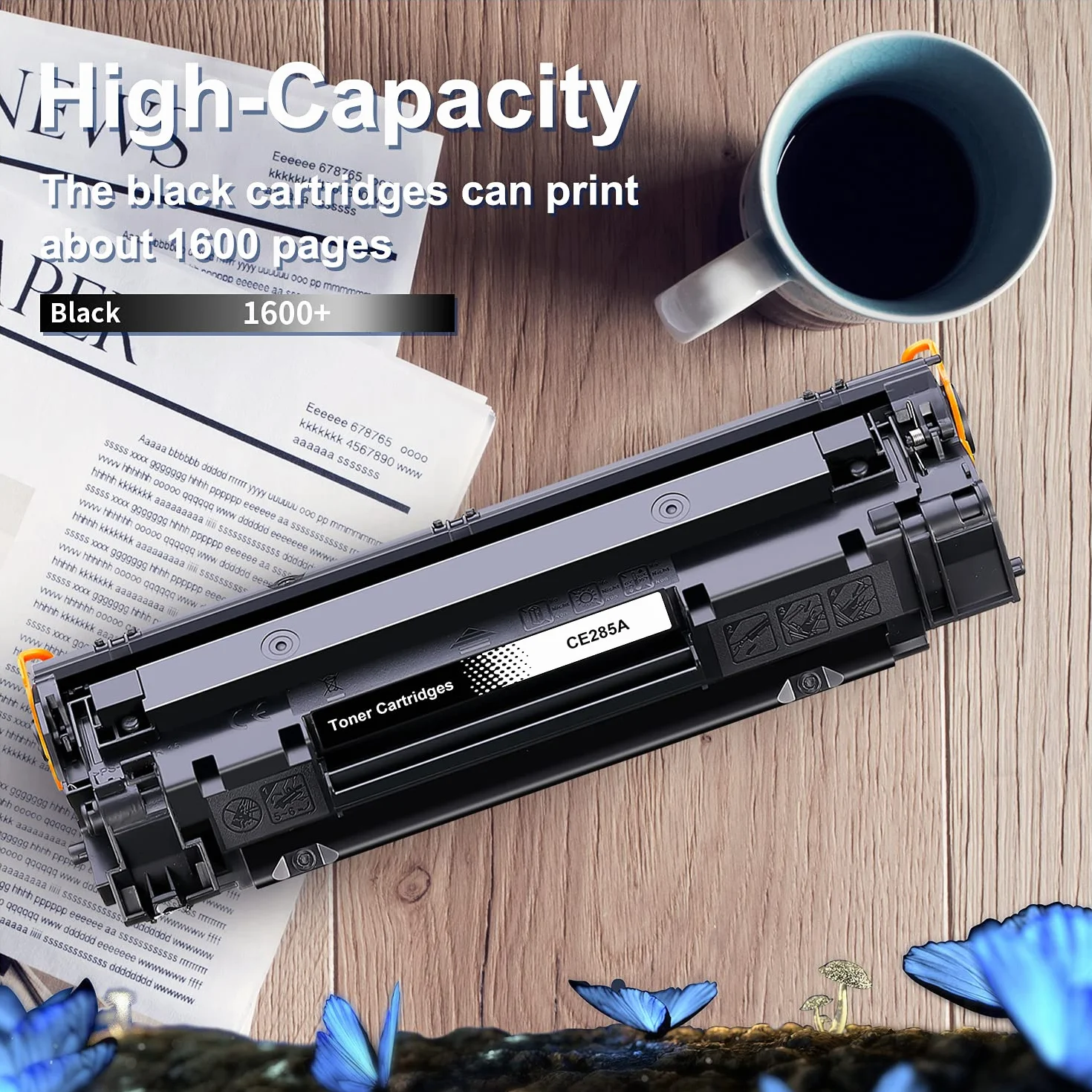 LOSMANN 1 x czarny toner kompatybilny z HP 85A CE285A do drukarek Laserjet Pro P1005, P1006, P1102W, P1102, M1132MFP, M1217NFW, M121NF, M1213NF, M1132, P1100, M1136, M12136. 0 12 M1. 130 M1134