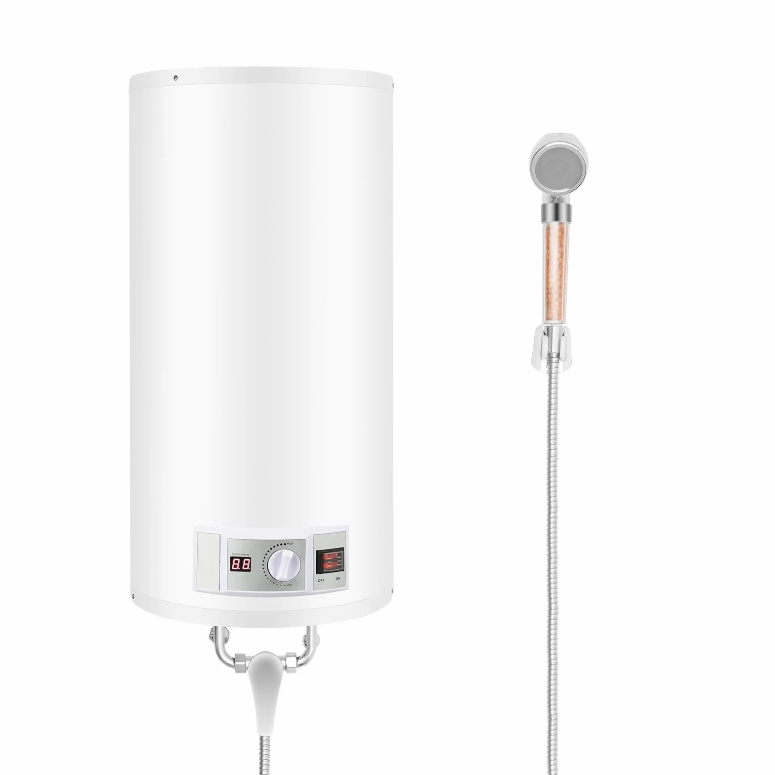 Podgrzewacz wody, pojemność 80 l, pojemność 2000 W, elektryczny bojler z regulacją temperatury 30-75°C, energooszczędny, do łazienki, prysznica, kuchni i pod stół