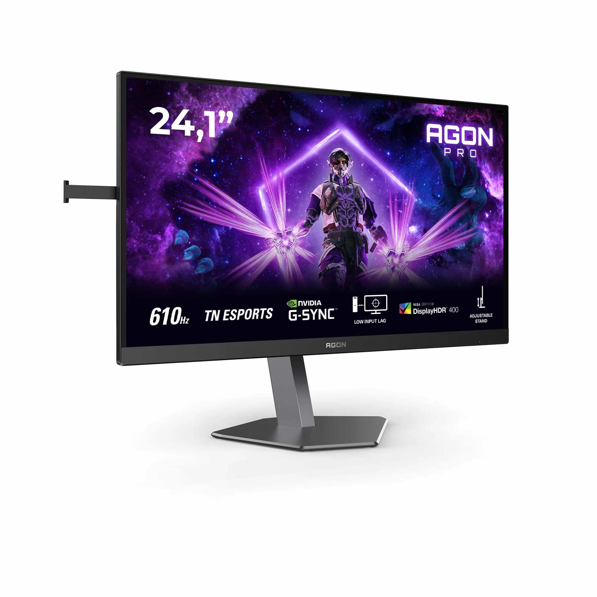 AOC AGON AG246FK6 61-calowy monitor gamingowy FHD 610 Hz TN eSport 0,5 ms GtG HDR400 G-Sync Compatible 1920x1080
