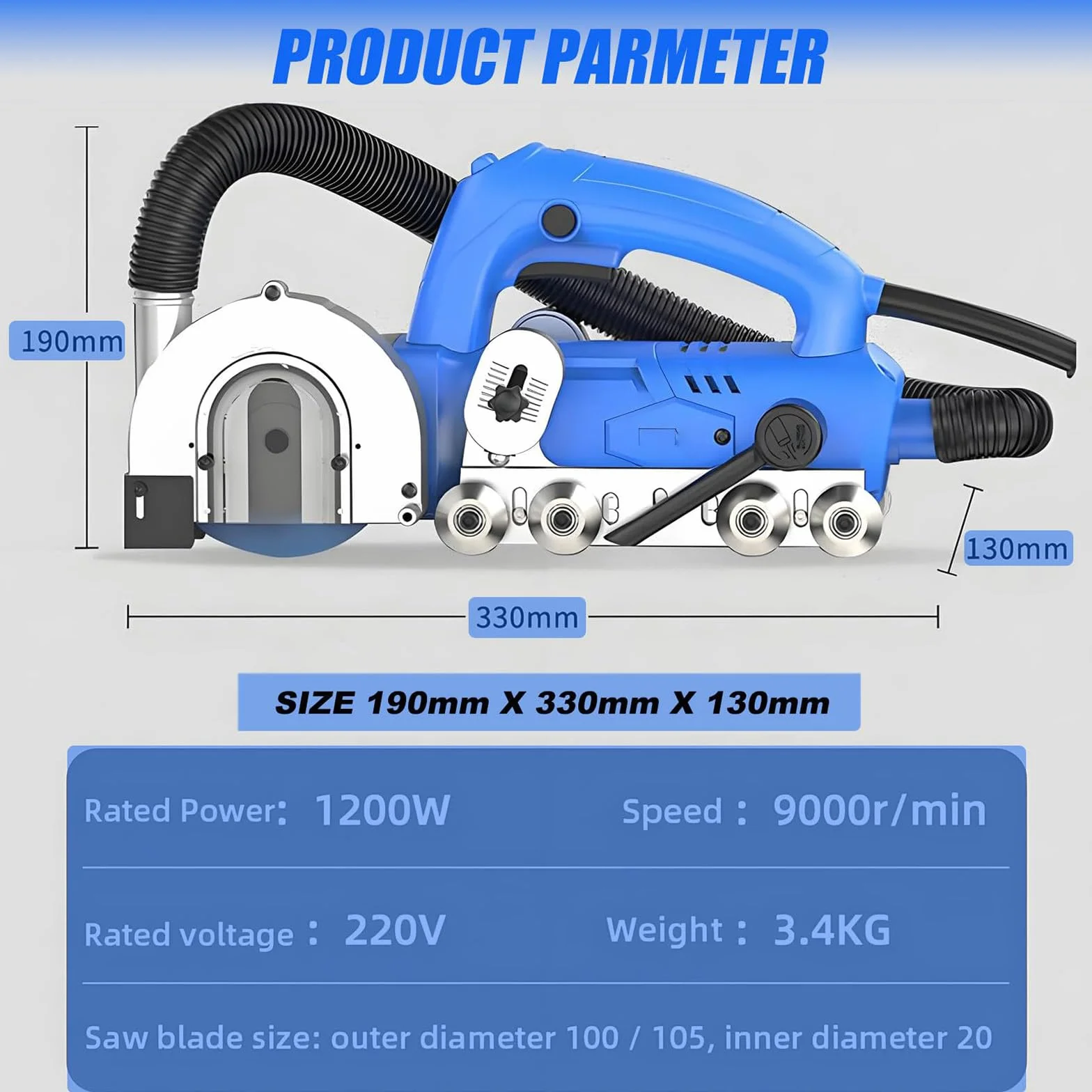 Elektryczne Narzędzie do Usuwania Fug 1200W, Maszyna do Czyszczenia Fug z Odsysaniem Pyłu, Skrobak 9000 RPM z Diamentowym Ostrzem do Renowacji Podłóg, Kuchnia i Łazienka