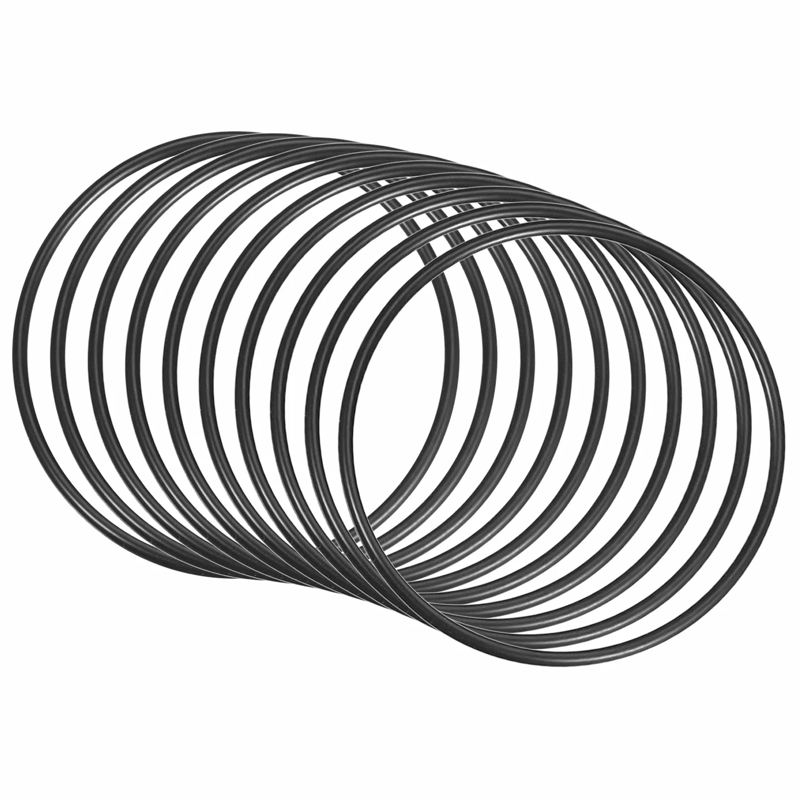QUARKZMAN 80mm x 75.2mm x 2.4mm Nitrylowy Guma O-ring x 10szt Okrągły Uszczelka Podkładka dla Kran Hydrauliczny Naprawa Uszczelnienie Połączenie [Czarny]