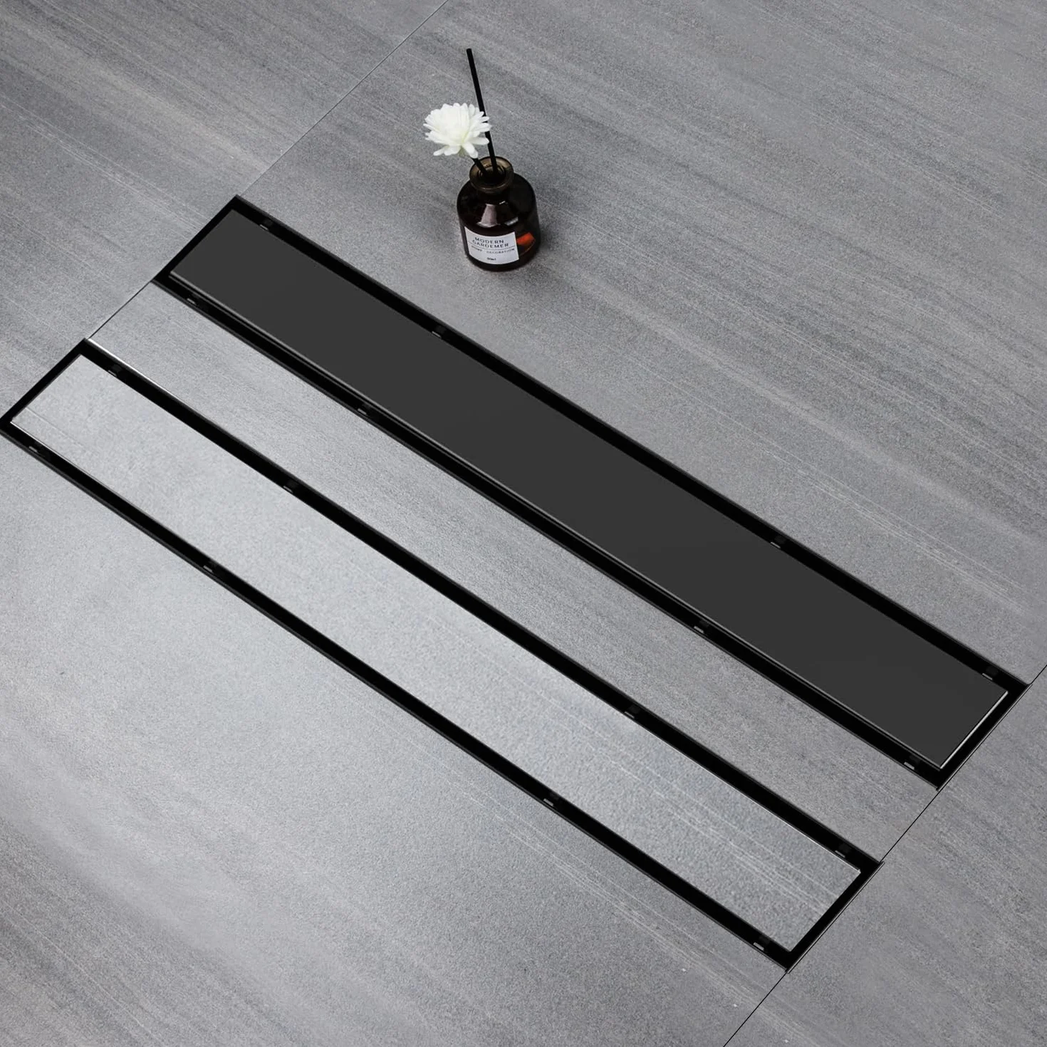 Rynna prysznicowa Black 70 cm