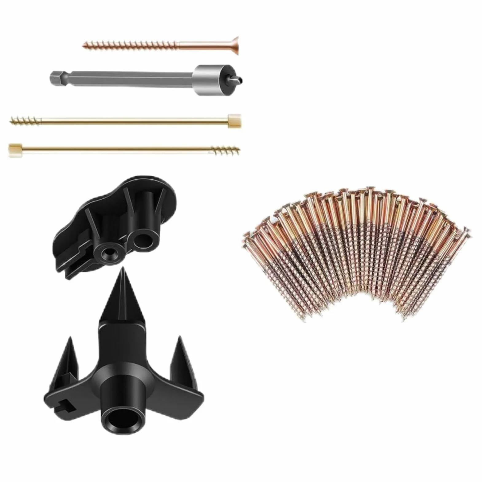 Zestaw naprawczy 3233 Squeak No More Kit eliminuje piszczenie podłogi, zawiera 5 narzędzi pomocniczych i 50 śrub do większości dywanów, podłóg, podłóg z twardego drewna