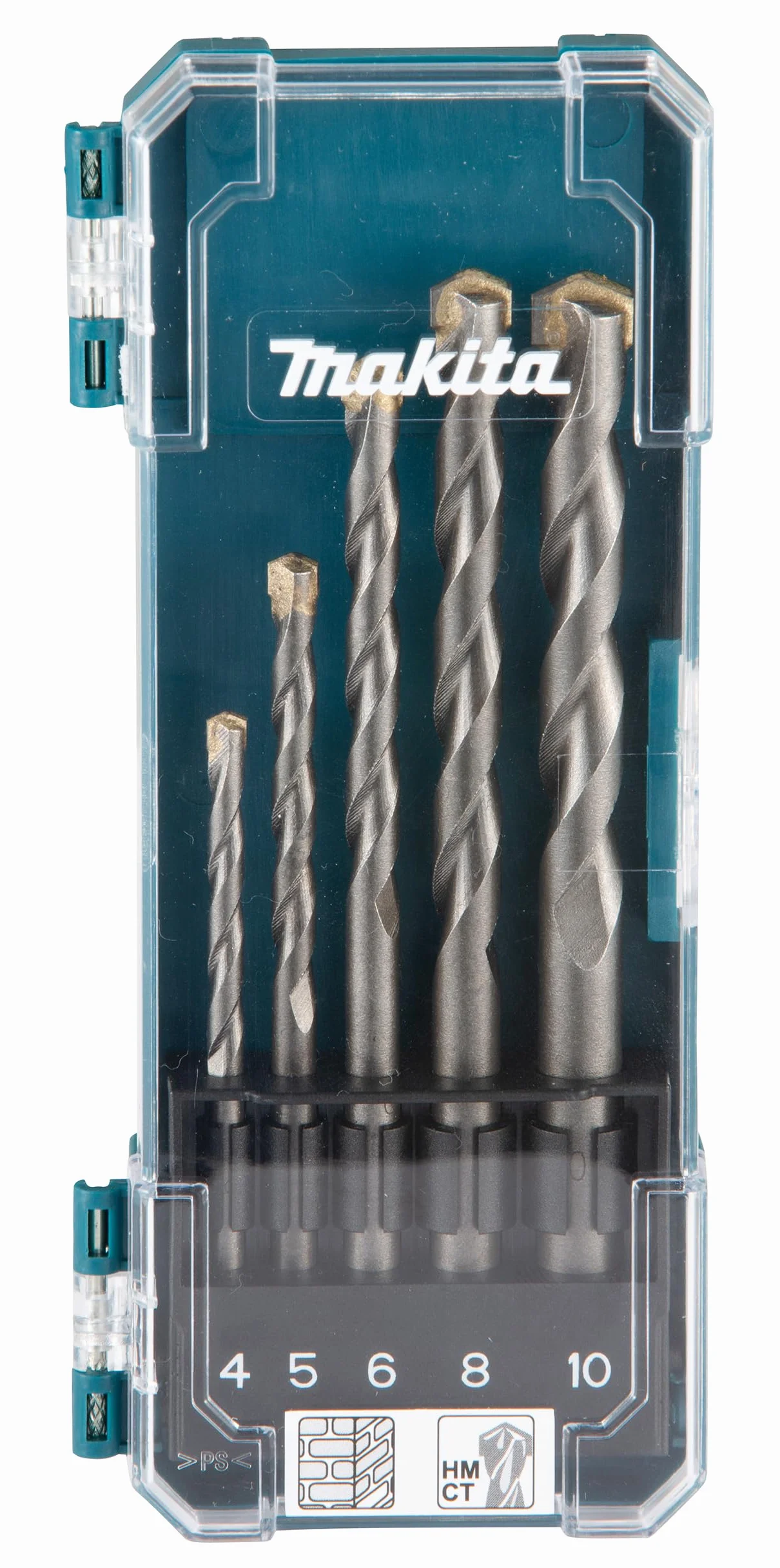 Makita D-72877 TCT zestaw wierteł 5-częściowy prosty