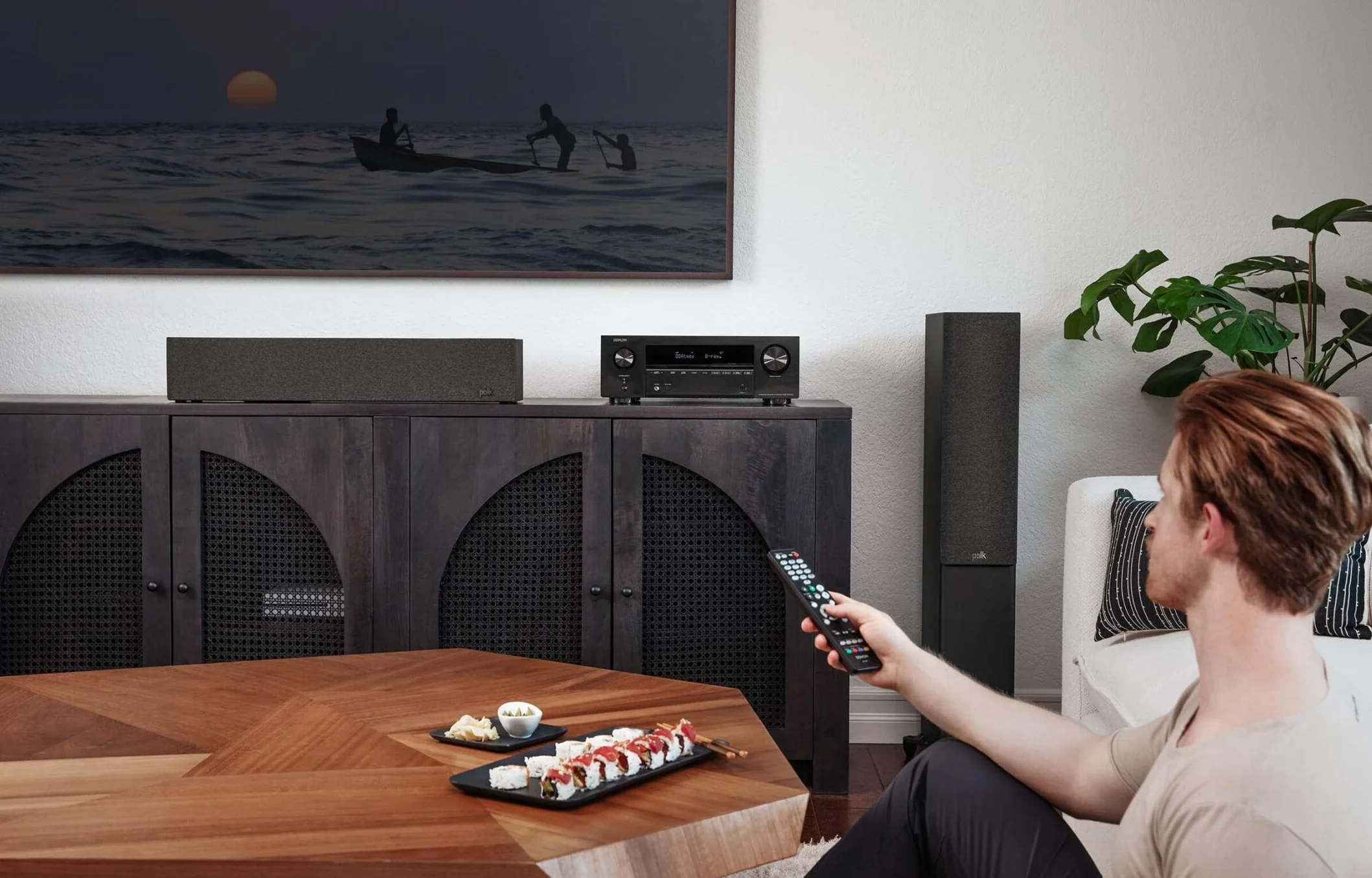 Denon AVC-X3800H Odbiornik AV, Czarny, 145W