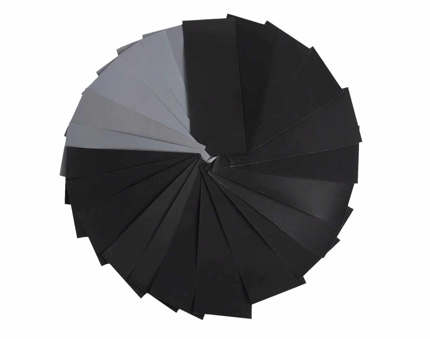 PIQIUQIU Zestaw papieru ściernego, ziarnistość 400-3000, 36 sztuk, na mokro i na sucho, do samochodu, mebli drewnianych, kamienia, lakieru, metalu, szkła, 23 x 9 cm