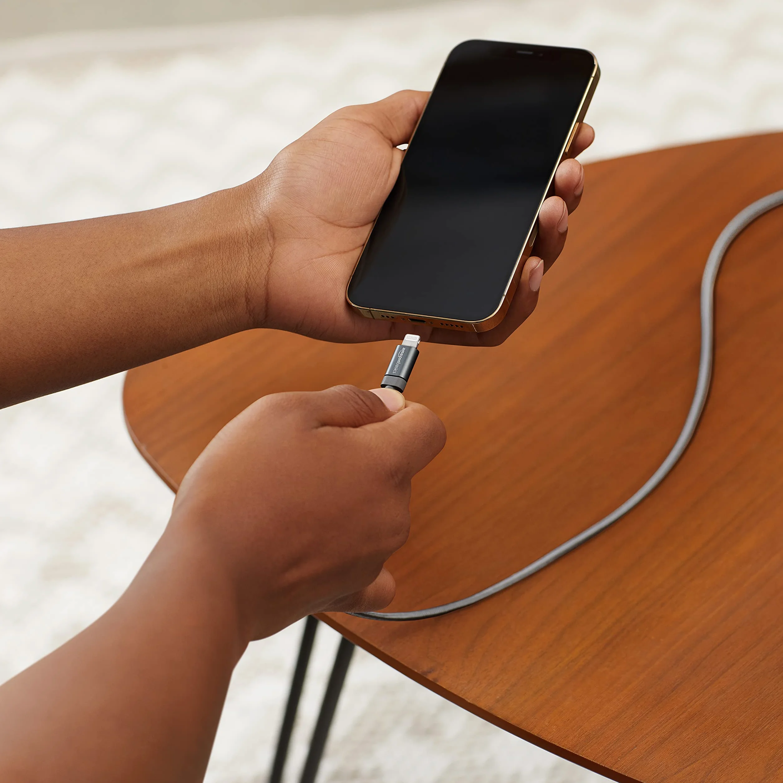 Amazon Basics Kabel USB-A na Lightning Nylonowy MFi 0,9 m do iPhone'a