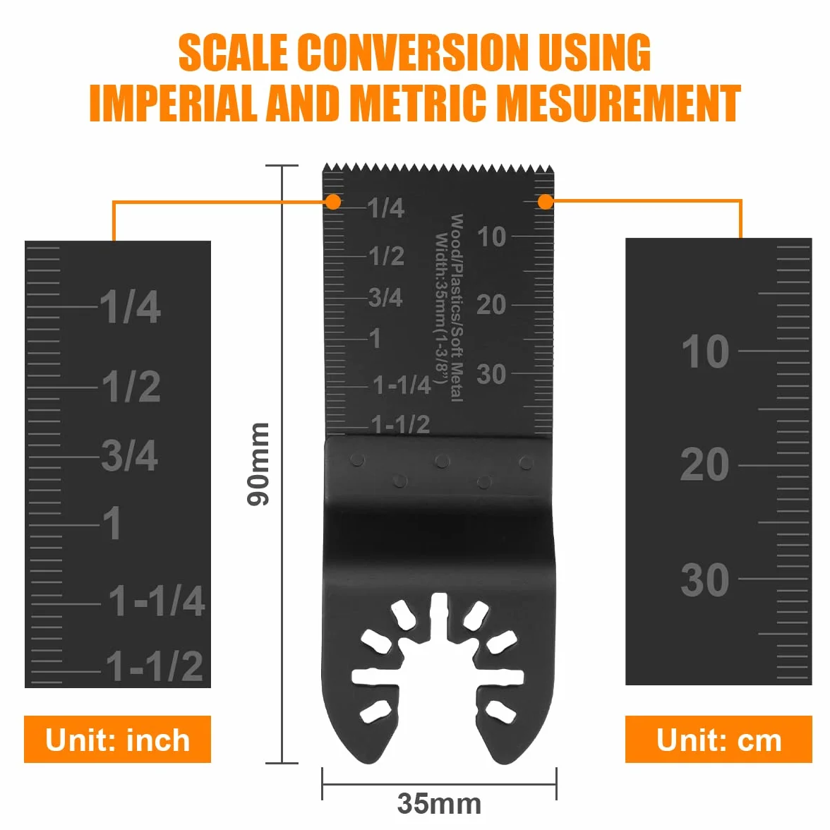 Flintronic 12 szt. brzeszczoty do pił oscylacyjnych z 2 adapterami C-Clip, drewno / metal / tworzywo sztuczne oscylacyjne wielofunkcyjne brzeszczoty do szybkiego zwalniania, ostrza do drewna