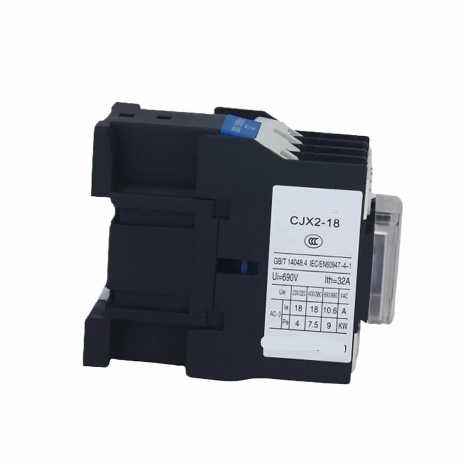 CJX2-18 KFX2-18 18A 24V 48V 110V 220VAC AC stycznik elektryczny ze stycznikiem magnetycznym AC 1 szt. (AC220V)