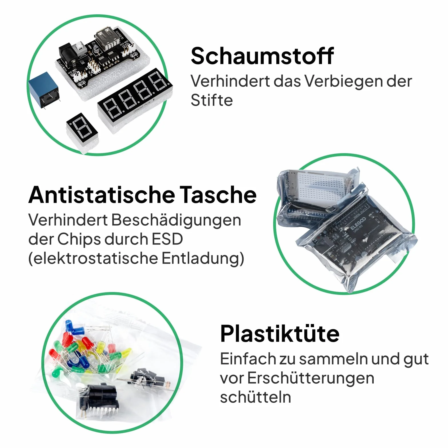 ELEGOO UNO R3 zestaw startowy kompatybilny z projektem Arduino IDE, zestaw dla początkujących z samouczkiem w języku niemieckim, mikrokontrolerem, przekaźnikiem 5 V, modułem zasilania, serwomotorem,