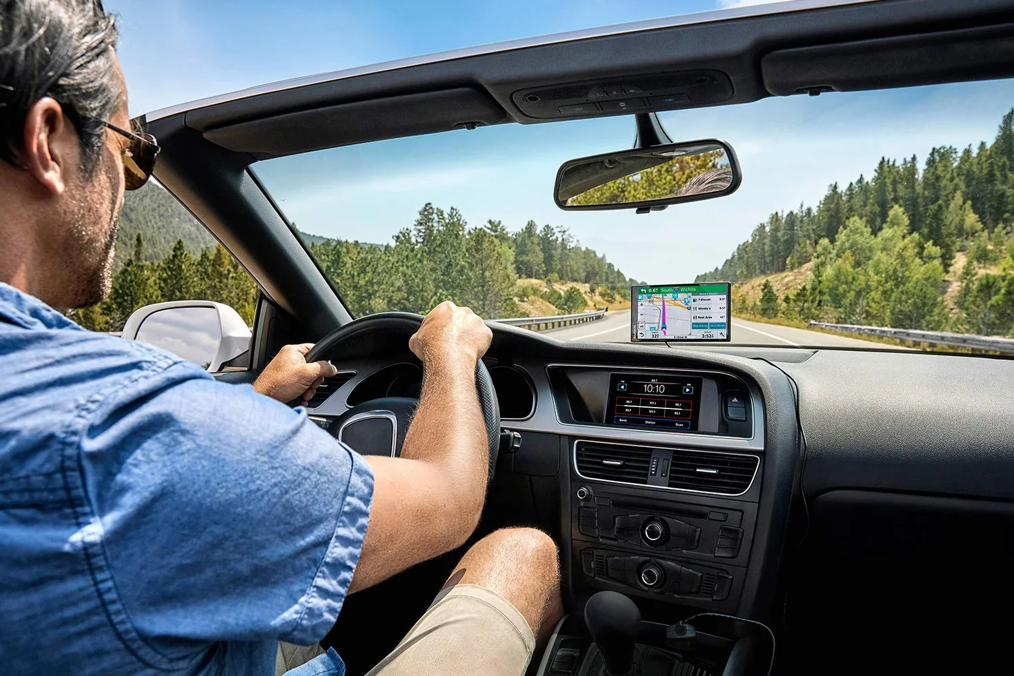 Garmin DriveSmart 55 MT-D EU Navi – bezramkowy wyświetlacz dotykowy, mapy 3D i Live-Traffic Via DAB +