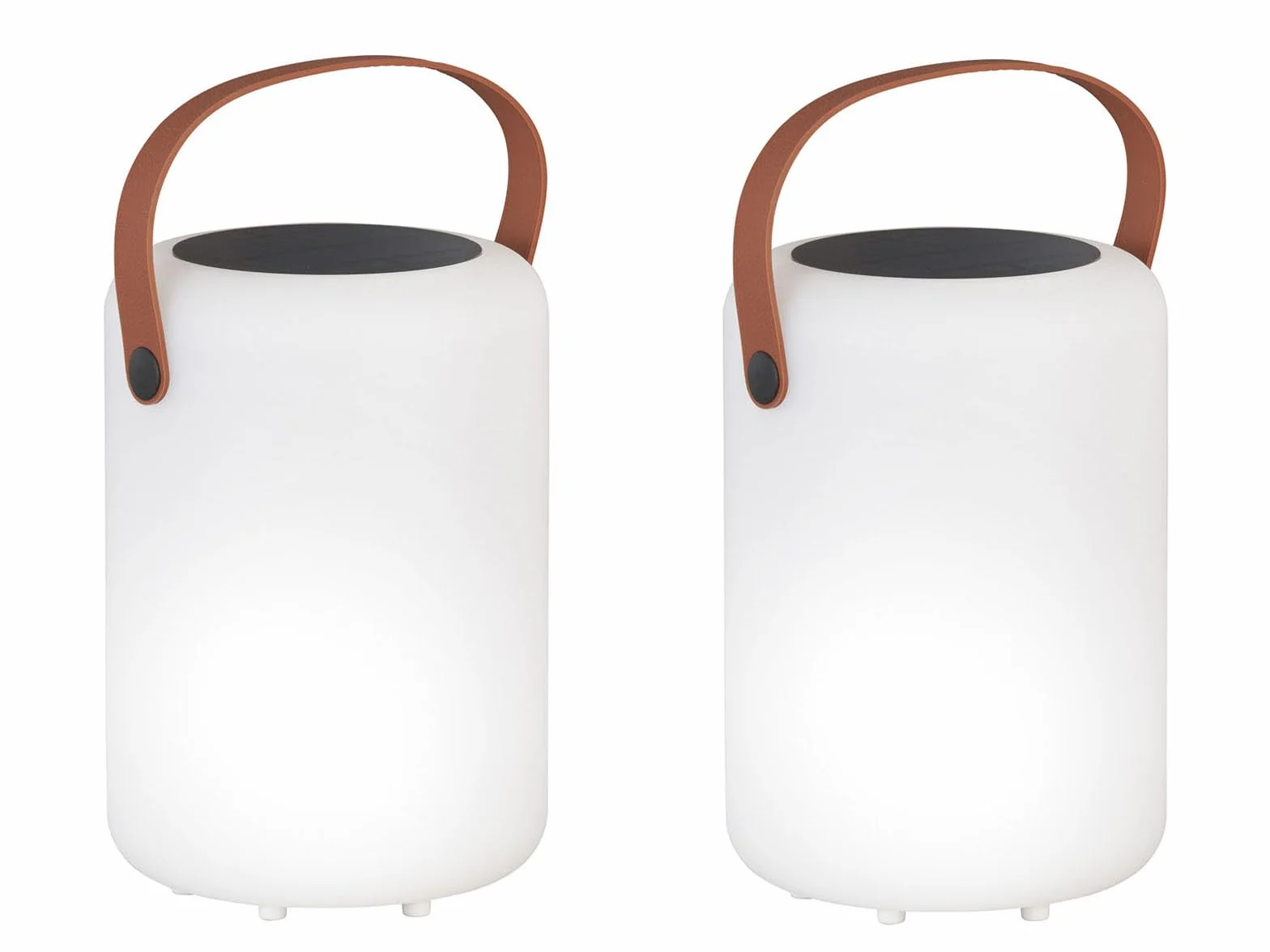 Zestaw 2 lamp solarnych do użytku na zewnątrz, z pilotem zdalnego sterowania i RGB LED – 20 cm