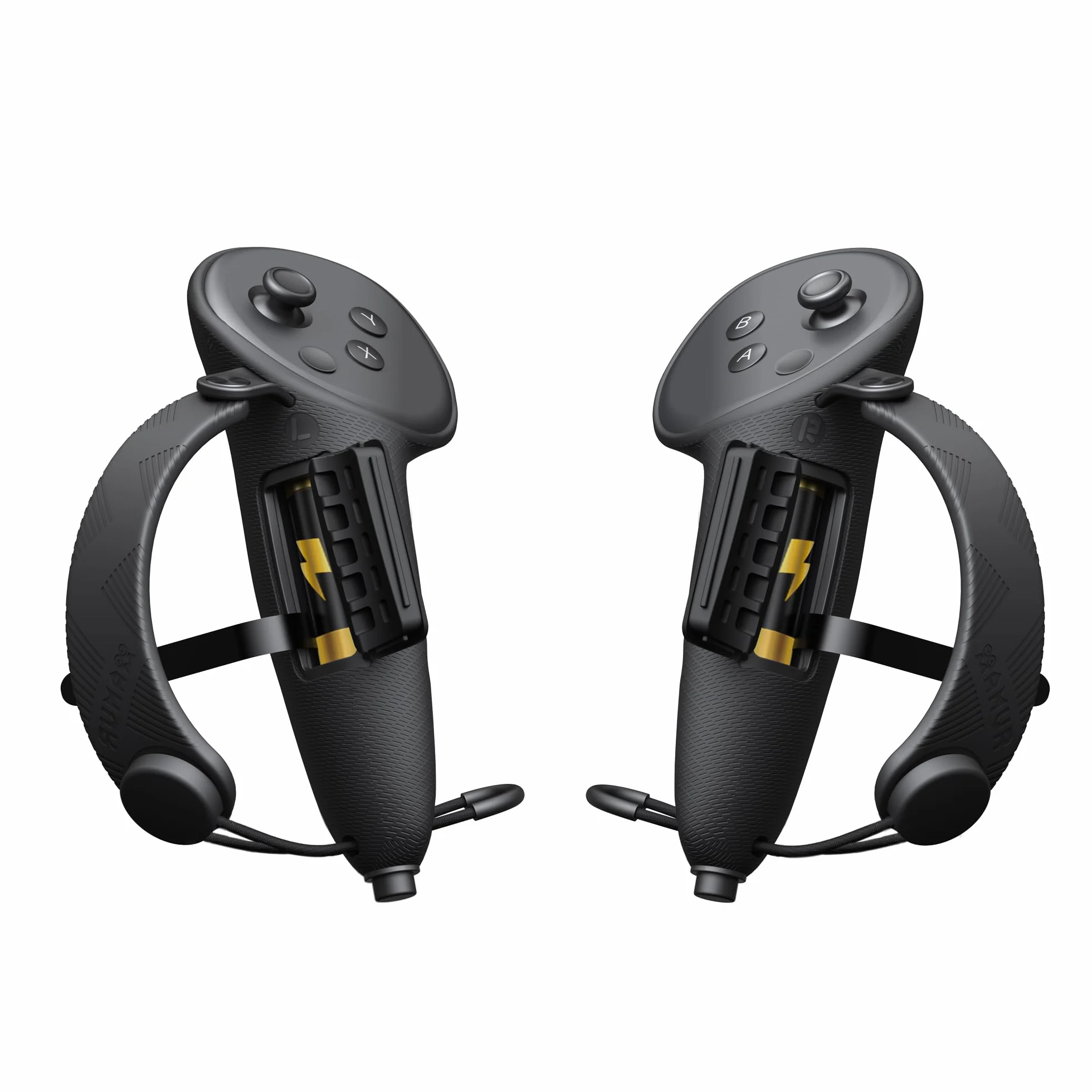 AMVR Rozszerzona osłona uchwytu kontrolera do Meta Oculus Quest 3S Quest 3, z pokrywą baterii i ochraniaczem pasków