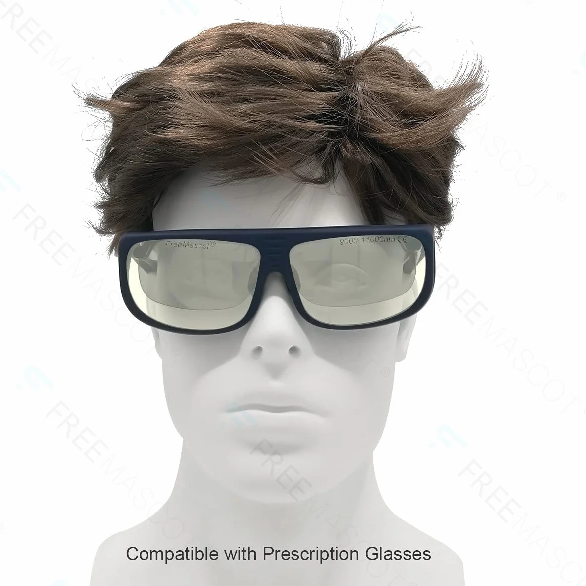 FREEMASCOT OD 6+ 9000 nm-11000nm laserowe okulary ochronne o długości fali CO2 do 10,6 um CO2, laserowe gogle ochronne 10600 nm