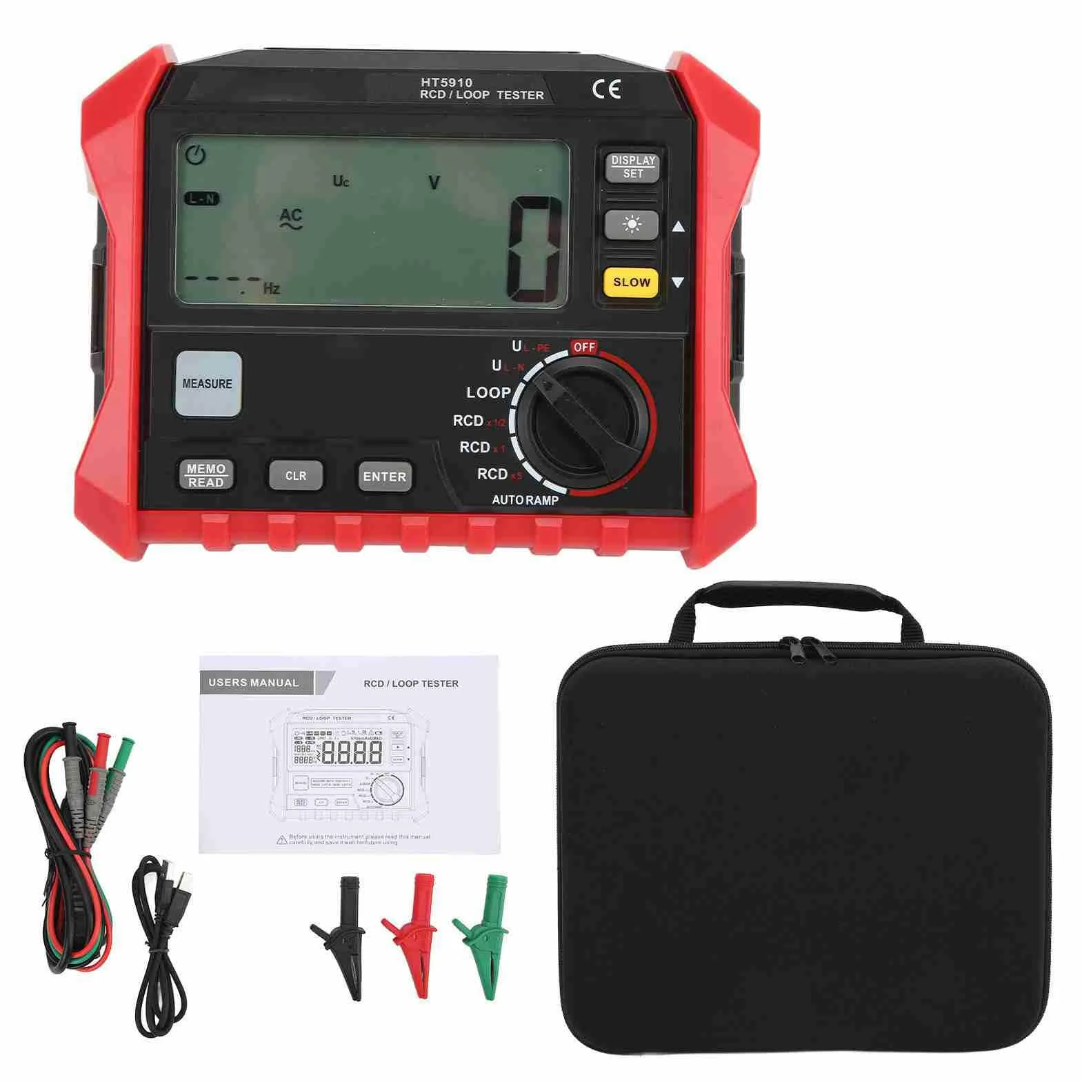 RCD tester rezystancji pętli HT5910 RCD test pętli do wykrywania obwodu